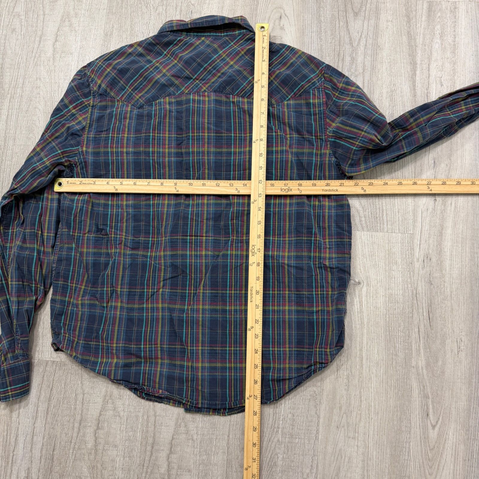 Levi's Vintage Levis Snap Button Shirt Large Plaid Western Rodeo Size US L / EU 52-54 / 3 - 6 Thumbnail