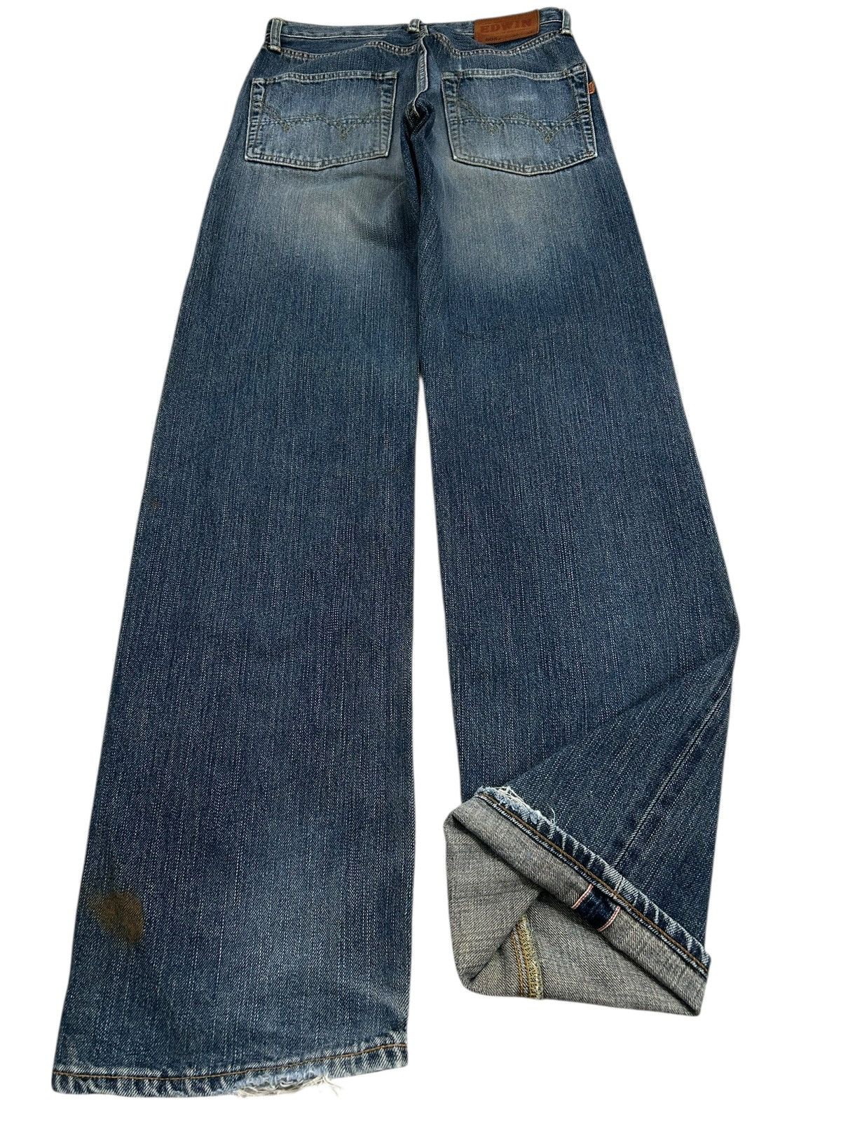 Edwin Vintage Edwin 505z Baggy Mud Washed Orange Tab Size US 29 - 2 Thumbnail