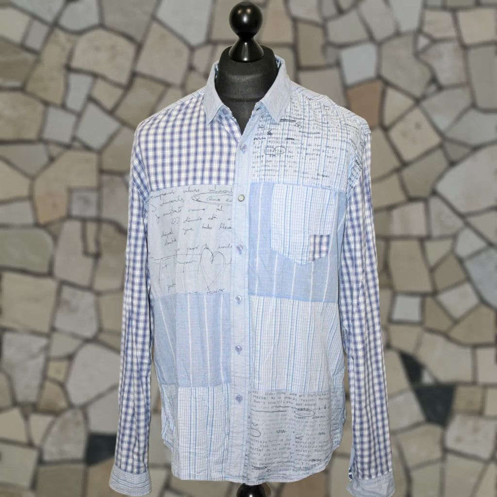 Desigual Desigual mens casual shirt Size XL Regular Fit Blue Long Sleeve Size US XL / EU 56 / 4 - 1 Thumbnail