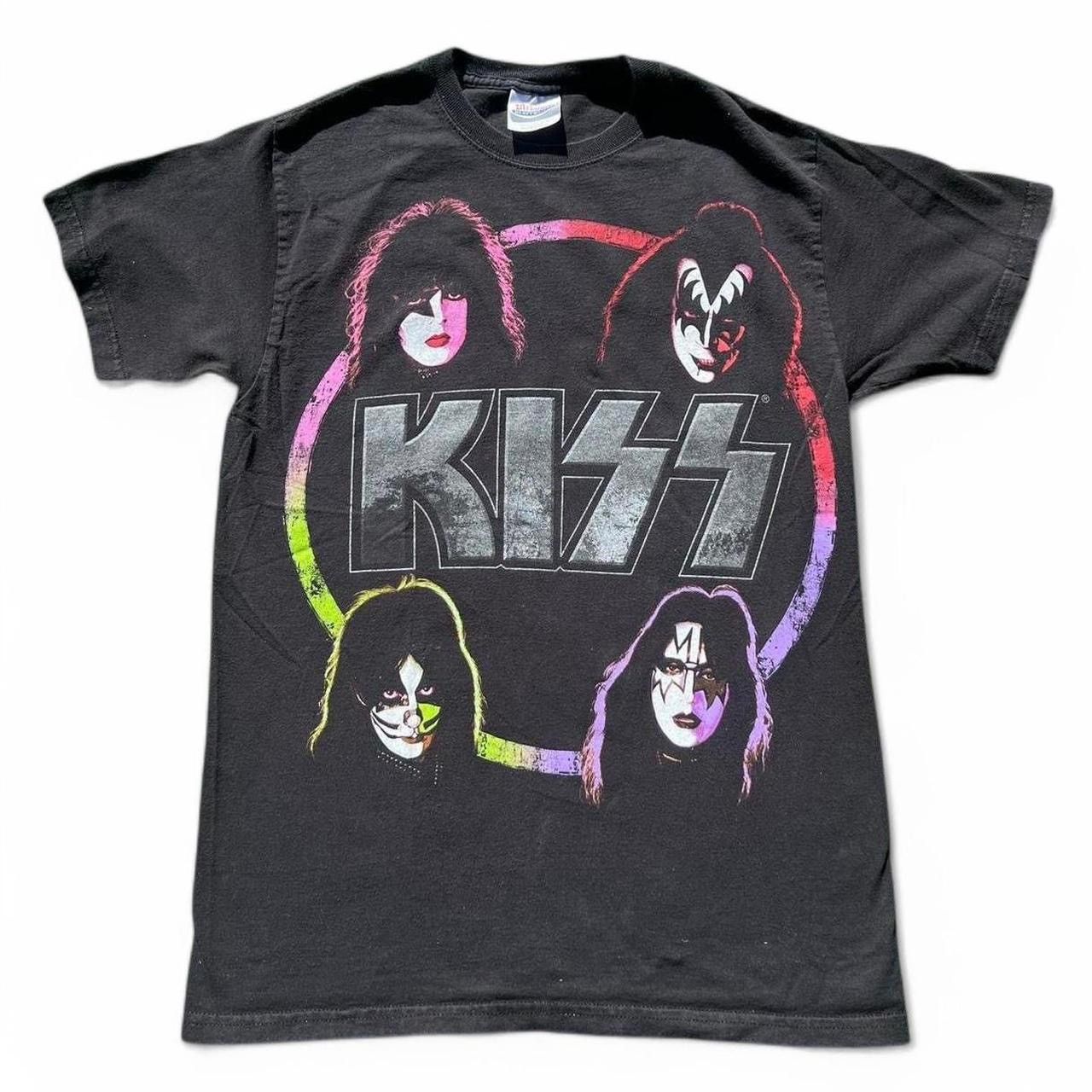 Hanes × Vintage y2k vintage black KISS band tee Size US S / EU 44-46 / 1 - 1 Thumbnail