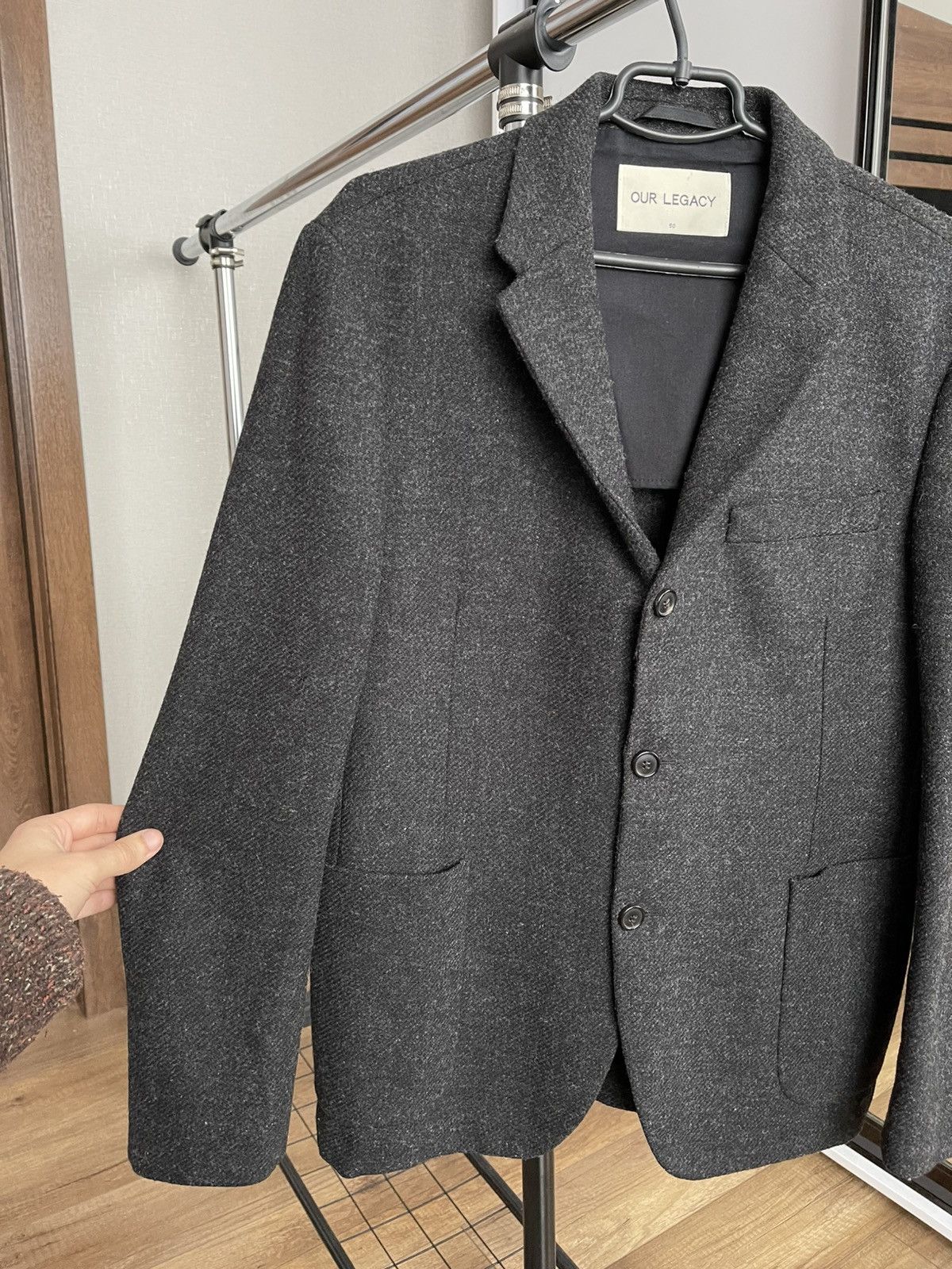 Our Legacy AW14 Our Legacy Wool Shetland Blazer Coat Jacket Size 50R - 8 Thumbnail
