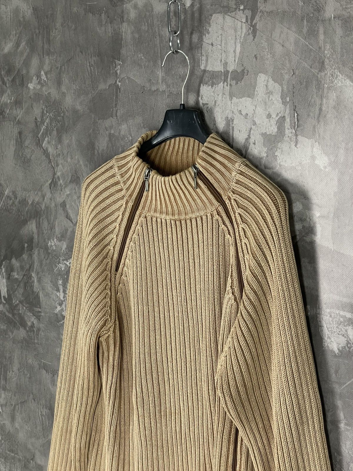 Vintage Y2K VTG Japanese style 3D striped knit sweater D&G style Size US L / EU 52-54 / 3 - 7 Thumbnail