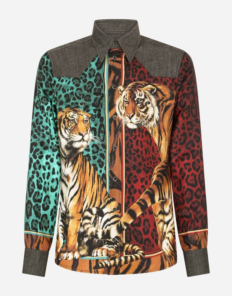 Dolce & Gabbana o1y0125 Patterned Shirt in Multicolor Size US XS / EU 42 / 0 - 1 Thumbnail