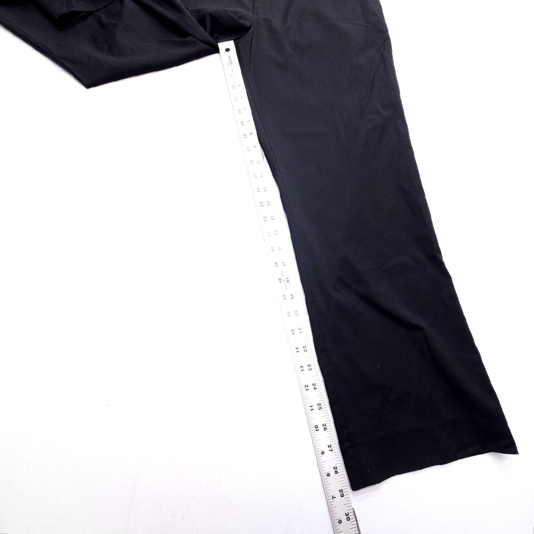 Theory Theory Mens Dress Pants Chino Black Wool Blend Stretch 29" Inseam Flat Front Regular 34 Size US 34 / EU 50 - 4 Thumbnail