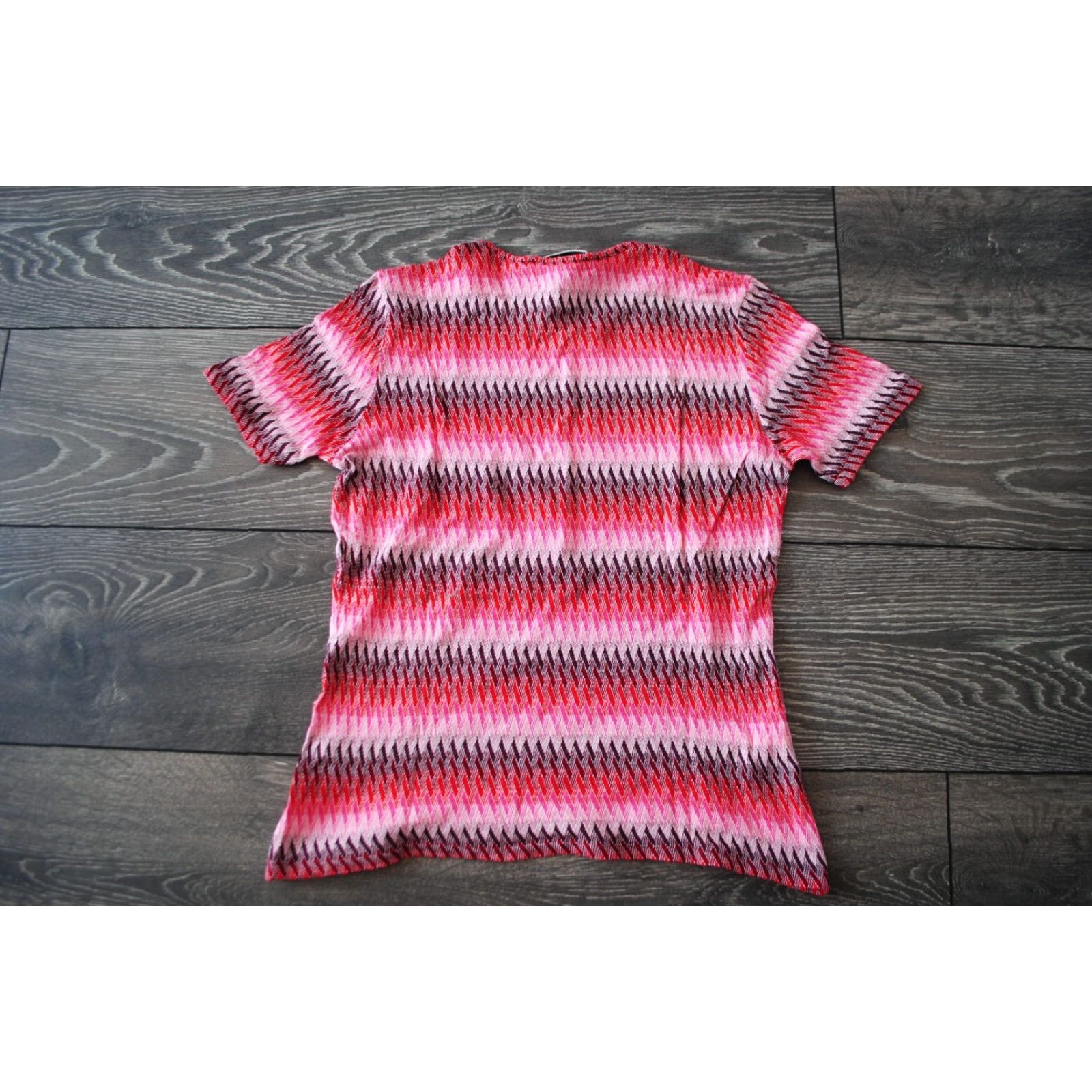 Missoni Missoni SPORT T-Shirt WOMEN Red 42 XS Zig Zag Knit Tunic Tee AUTHENTIC Size M / US 6-8 / IT 42-44 - 7 Thumbnail