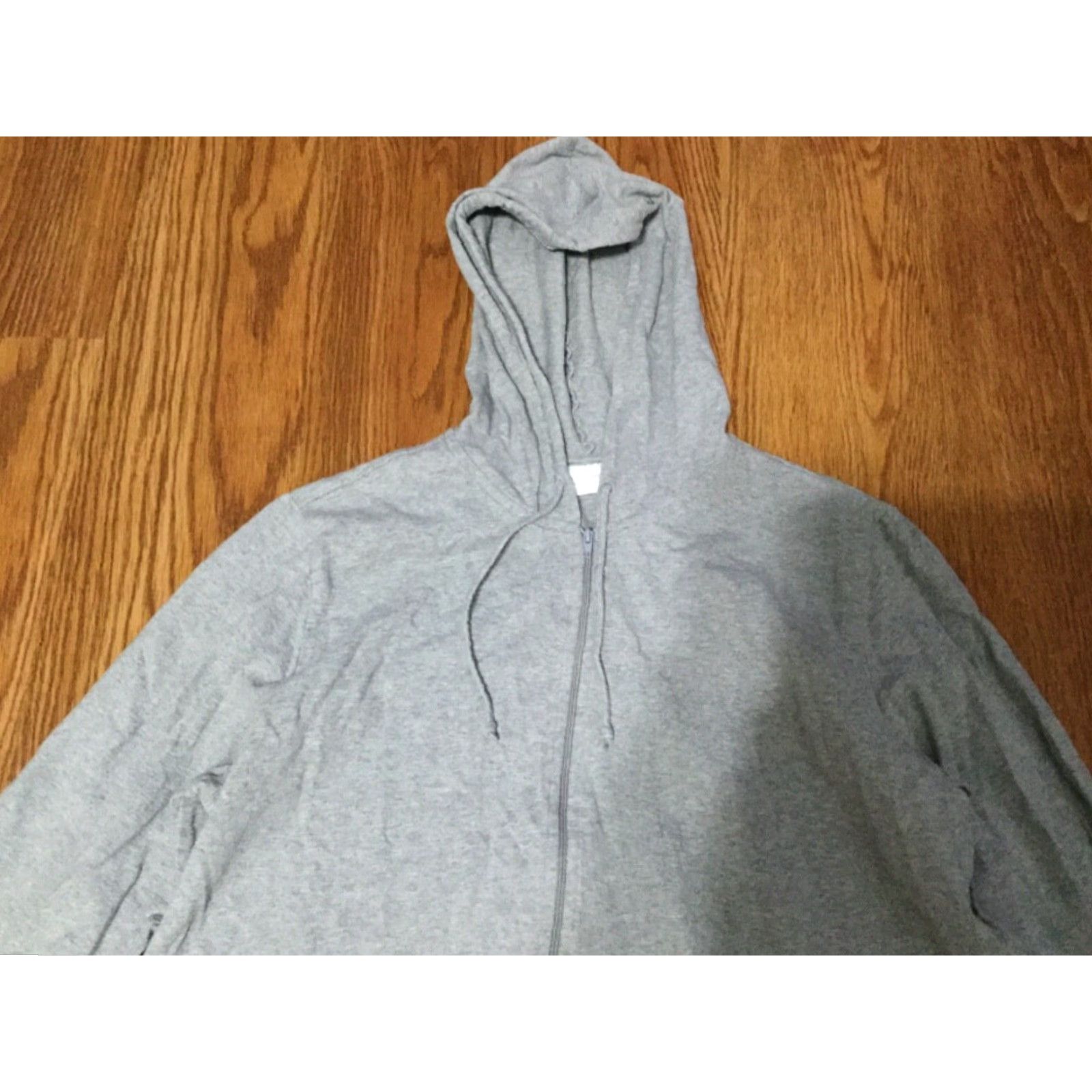 Vintage DUE TIME MATERNITY Long Sleeve Hooded Jacket Coverup Gray Size L Womens Size L / US 10 / IT 46 - 3 Thumbnail