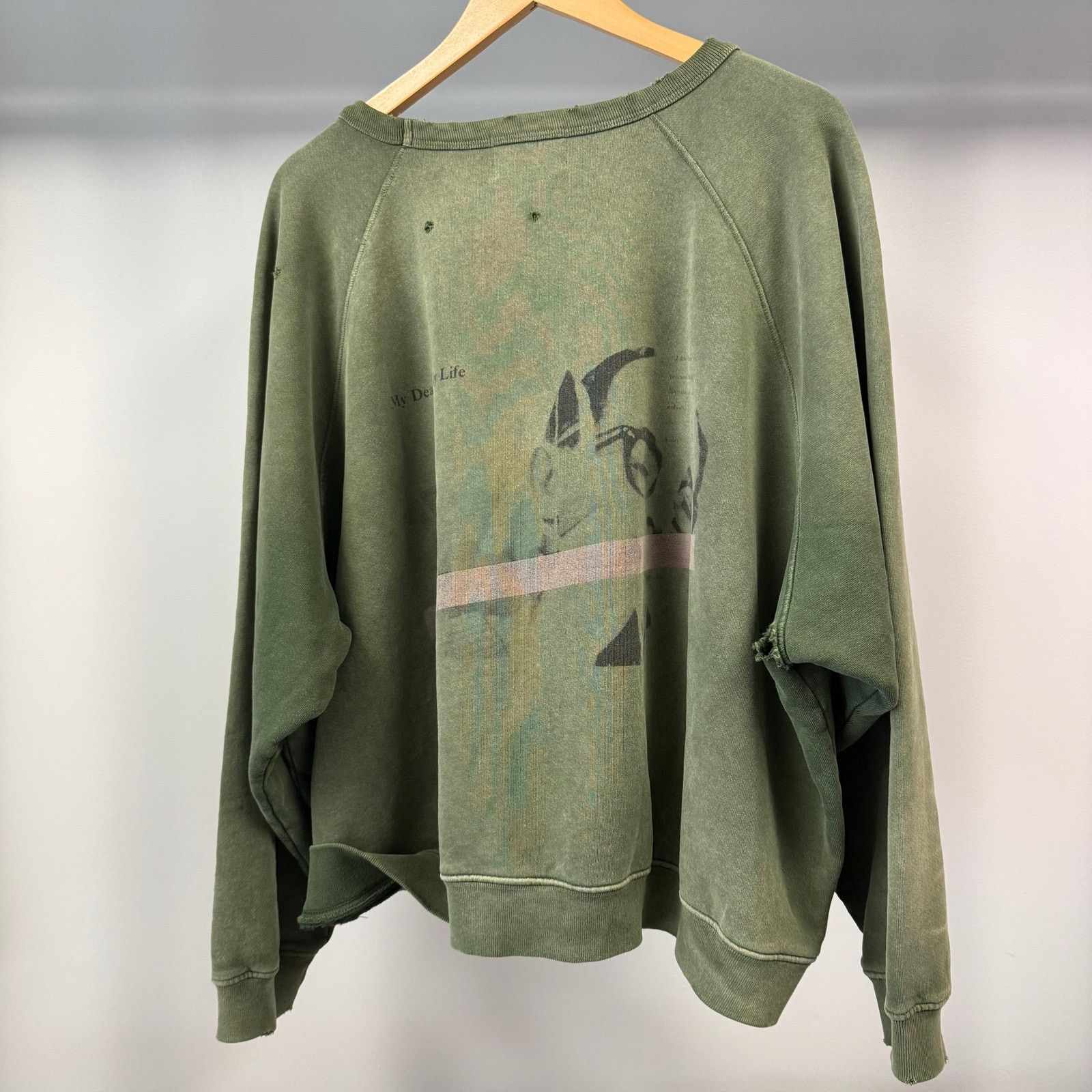 Enfants Riches Deprimes ERD "My Death My Life" Green Crewneck XXL Size US XXL / EU 58 / 5 - 3 Thumbnail