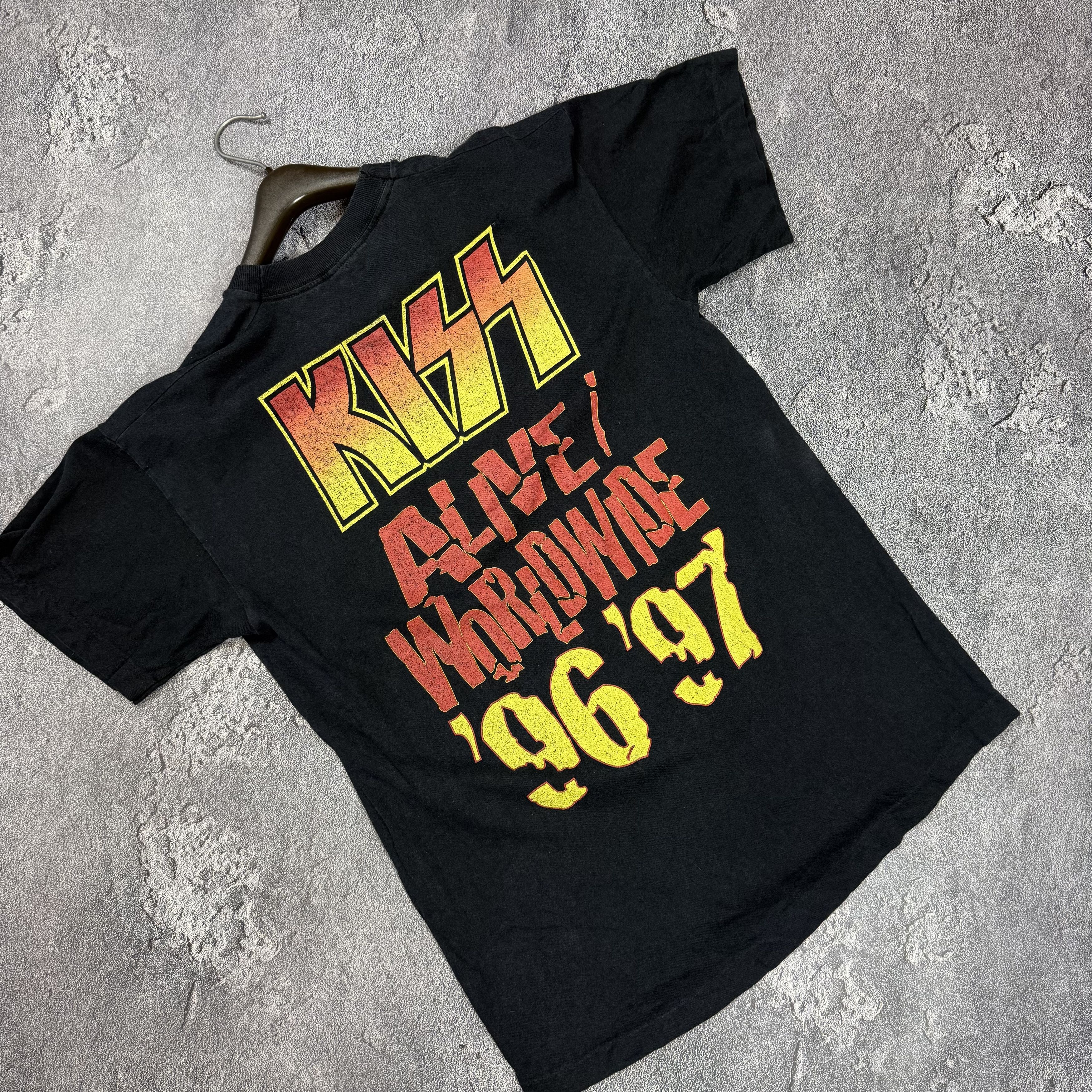 KISS Vintage Kiss 1996-1997 World Tour Rock Band T-shirt Size US M / EU 48-50 / 2 - 6 Thumbnail