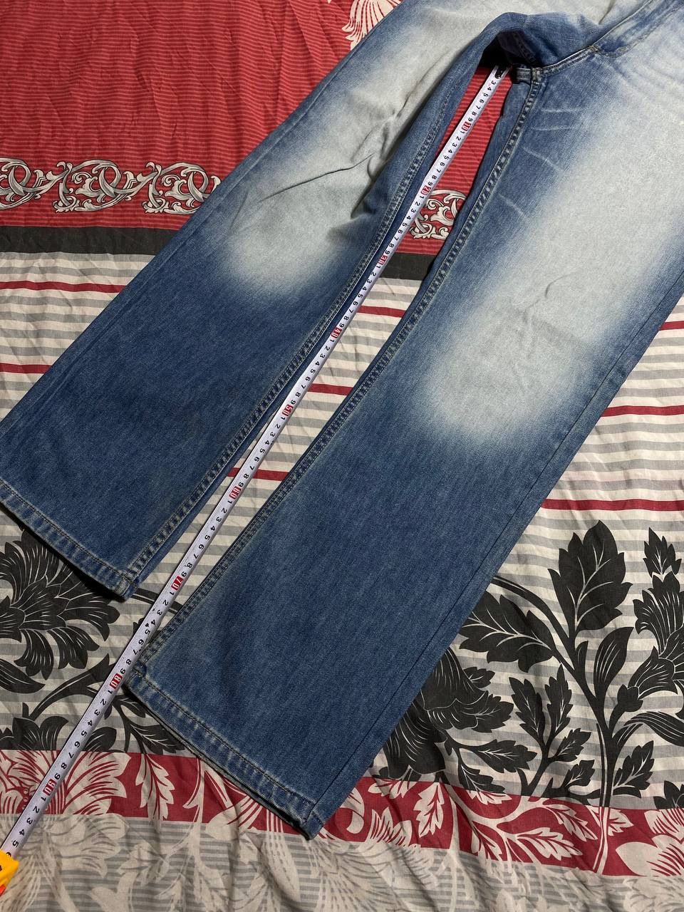Japanese Brand Crazy Crash Dirty Baggy Faded Jean Japan Avant Garde Style Size US 32 / EU 48 - 20 Thumbnail