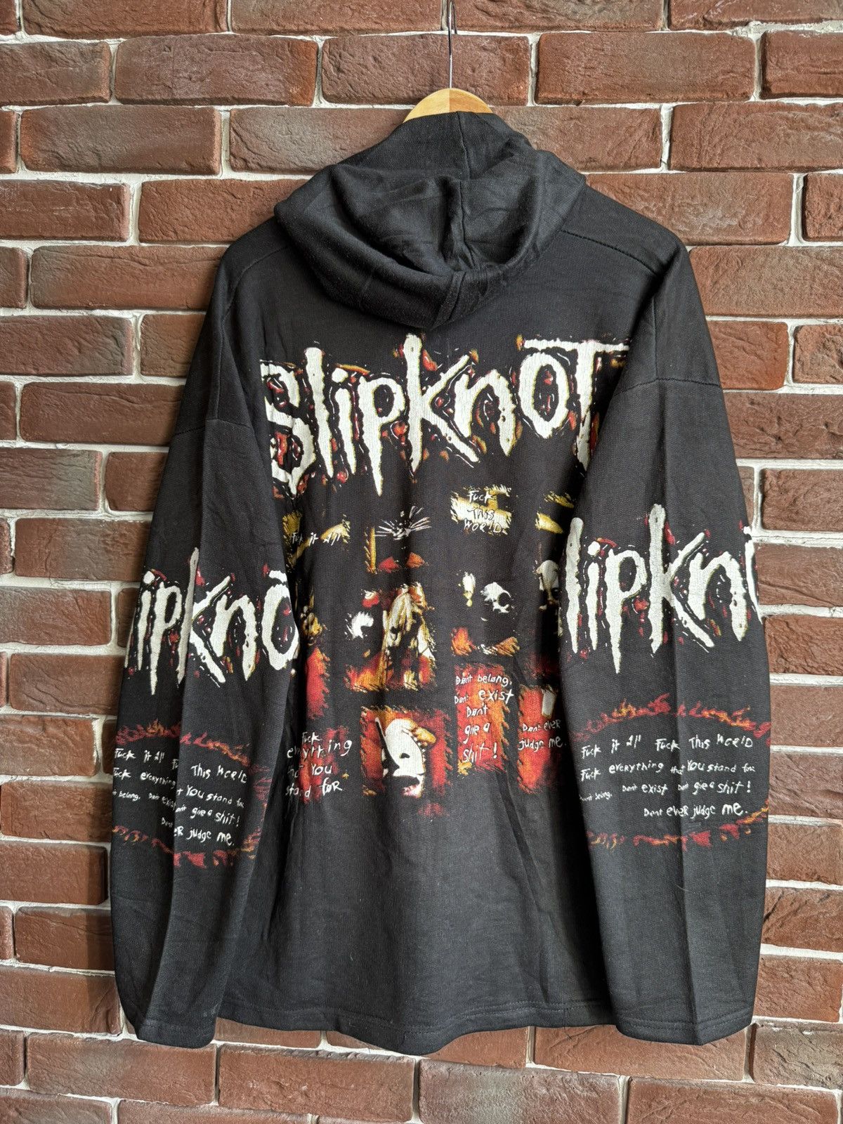 Band Tees Rare Vintage 90s Slipknot Numetal Band Tee Hoodie CLarge Size US XL / EU 56 / 4 - 1 Thumbnail