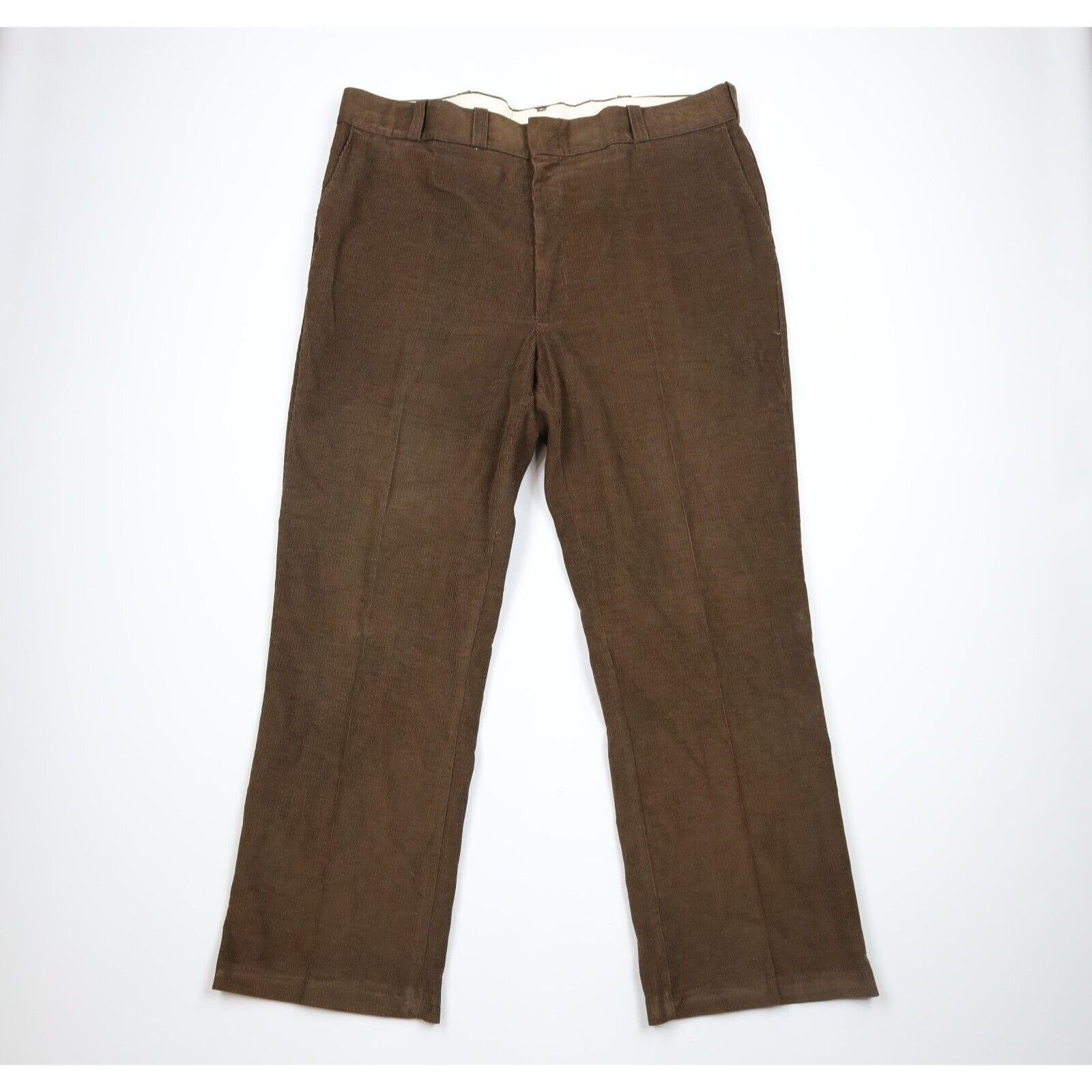 image of 70's Big Mac Corduroy Wide Leg Bell Bottoms Pants in Brown, Men's (Size 38)