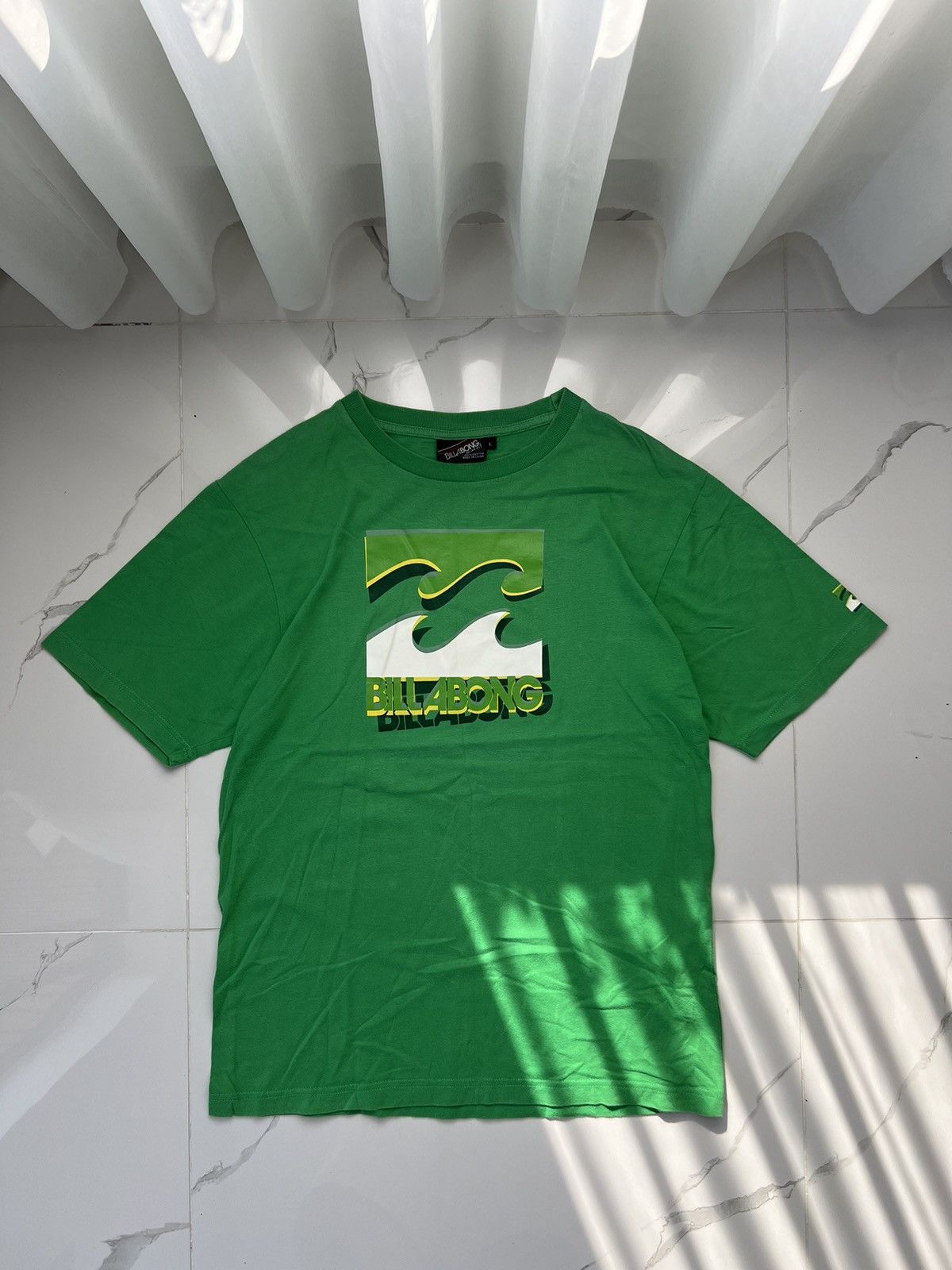 Billabong × Vintage 90's BILLABONG RARE BIG LOGO Y2K TEE SURF Size US L / EU 52-54 / 3 - 1 Thumbnail
