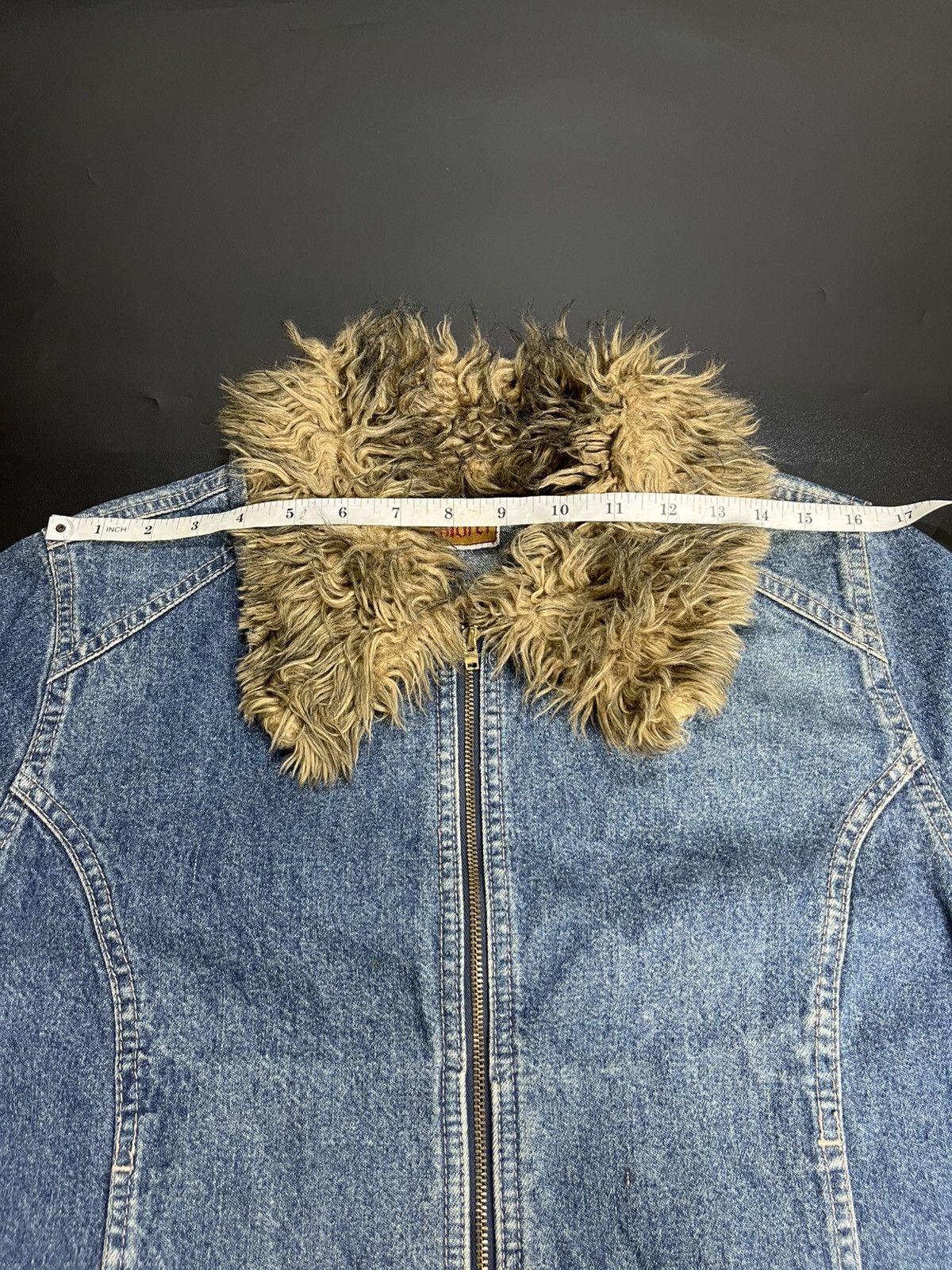 If Six Was Nine × Japanese Brand × Le Grande Bleu (L.G.B.) Japanese Fur Denim jacket gimmic zip Size US M / EU 48-50 / 2 - 12 Thumbnail