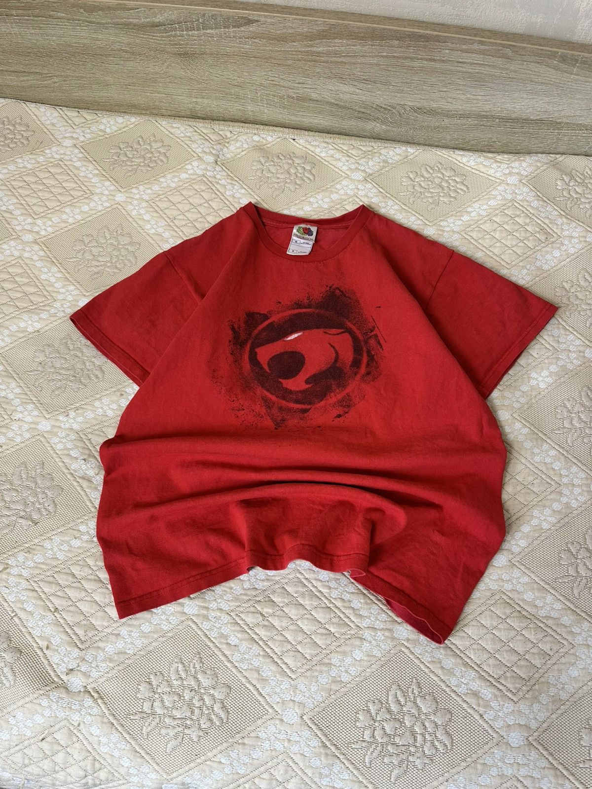 Cartoon Network 🔥 Thunder Cats Logo Cartoon Graphic T Shirt Red Vintage Logo Size US M / EU 48-50 / 2 - 6 Thumbnail