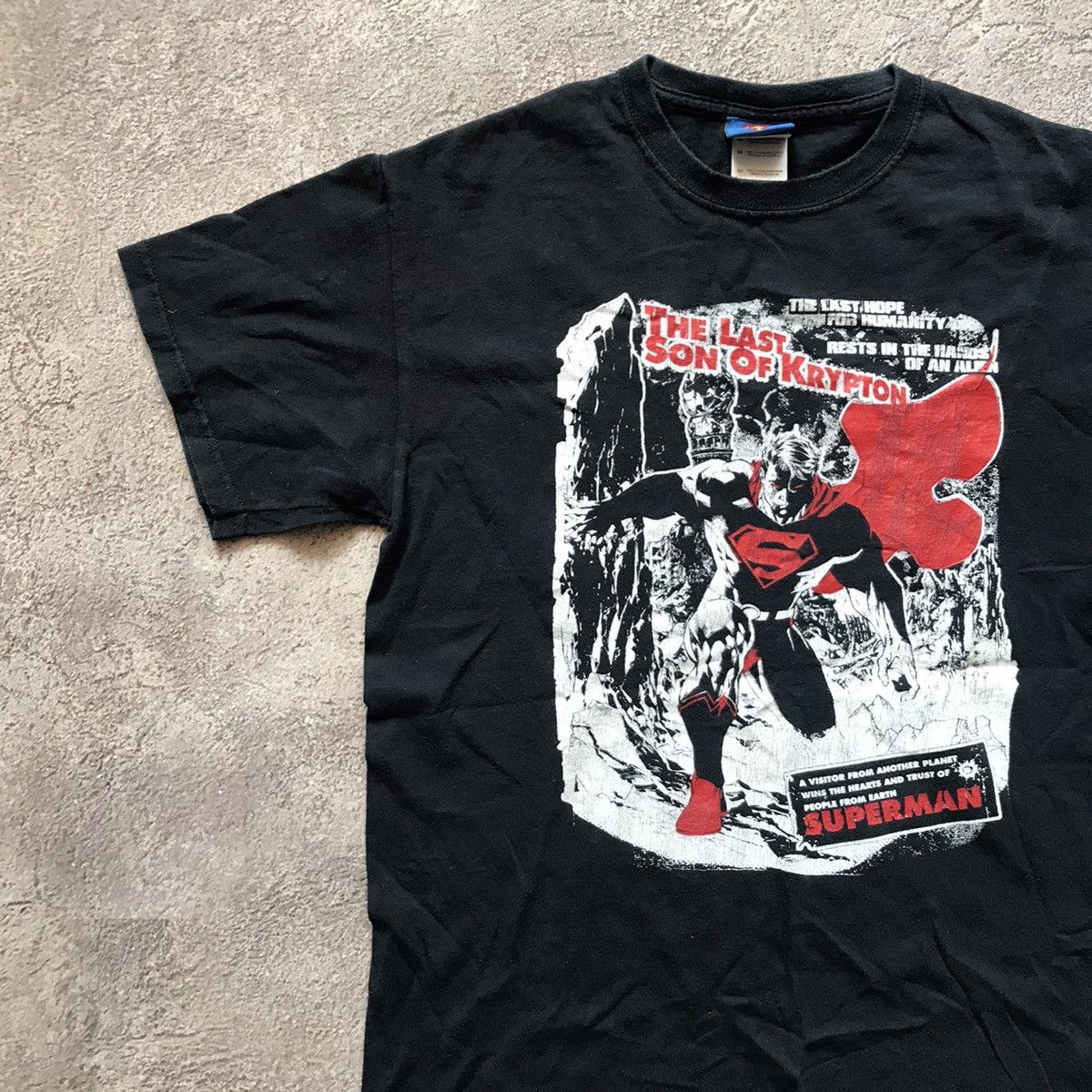 Band Tees VINTAGE TEE SUPERMAN FACE MARVEL HEROES COMICS STREETWEAR Size US M / EU 48-50 / 2 - 2 Thumbnail