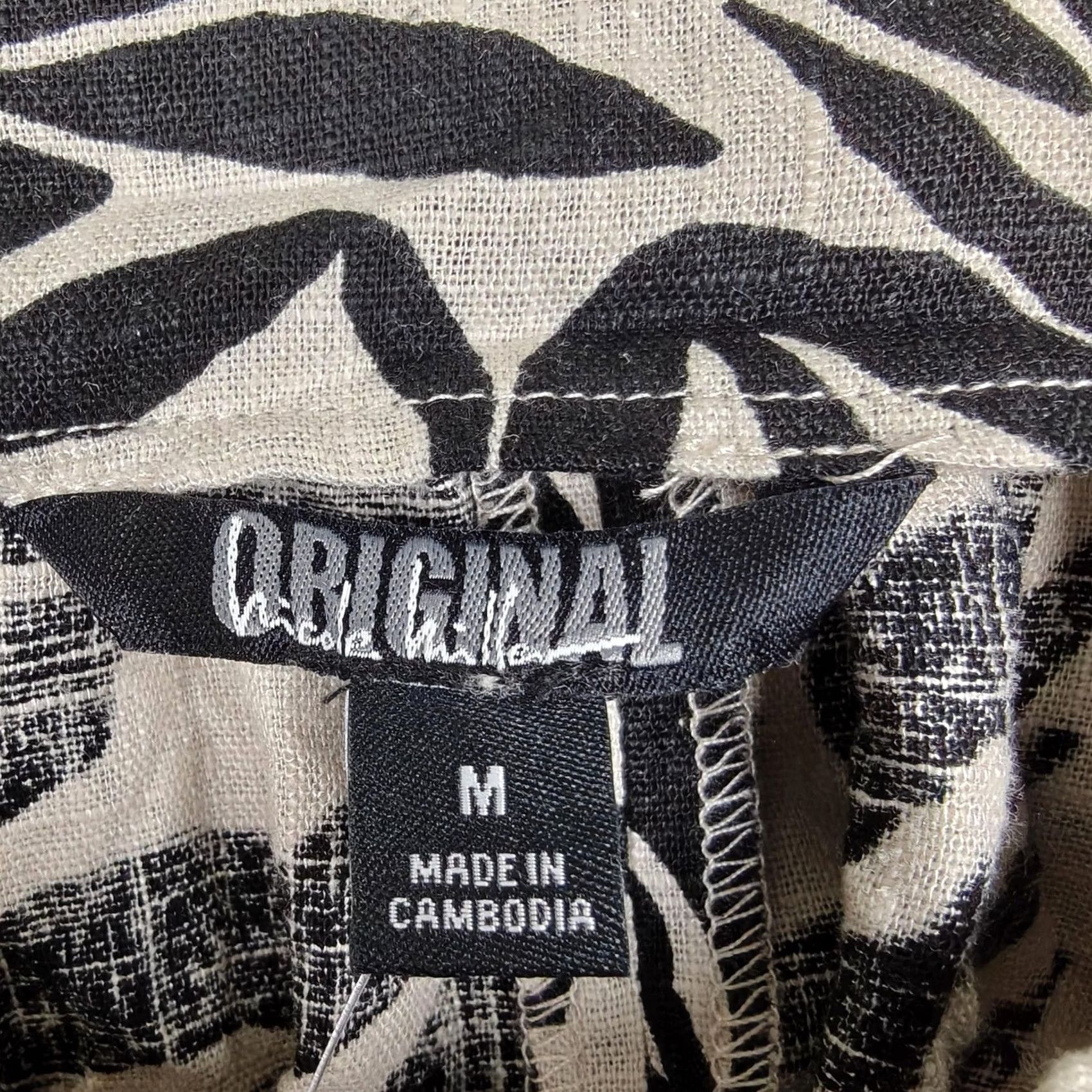 Nicole Miller Nicole Miller Original Dress Womens M Black Tropical Linen Shift Sundress Size M / US 6-8 / IT 42-44 - 5 Thumbnail