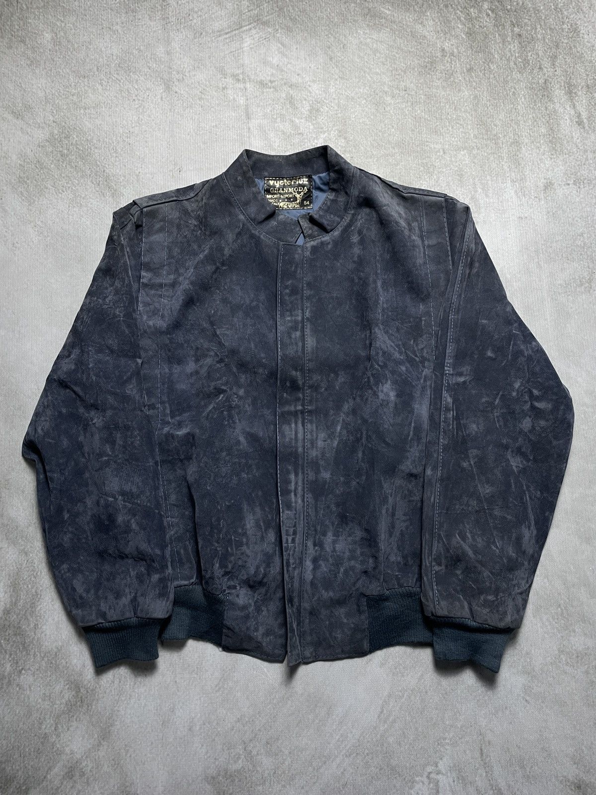 Vintage Vintage Victorlux Grandmoda Velvet Bomber Jacket Size US L / EU 52-54 / 3 - 2 Thumbnail