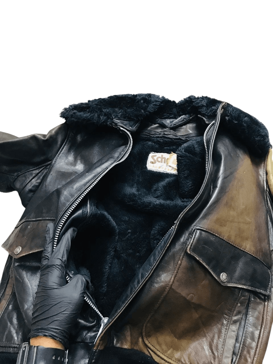 Schott Vintage Schott 2 Tone NYC Leather Jacket Size US M / EU 48-50 / 2 - 3 Thumbnail