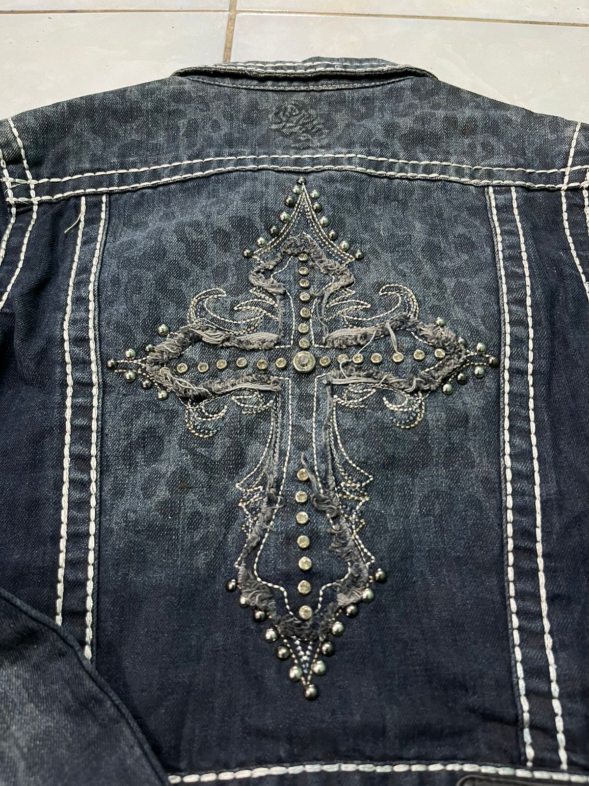 Japanese Brand Rose Royce Cross Logo Trucker Jeans Size M / US 6-8 / IT 42-44 - 4 Thumbnail