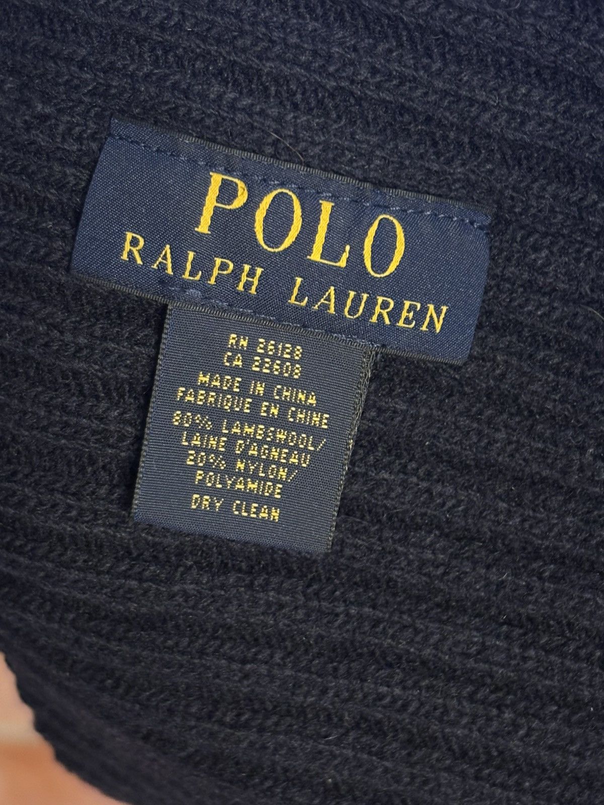 Polo Ralph Lauren Vintage Polo Ralph Lauren RL67 Flag Blue 80% Wool Knit cap Size ONE SIZE - 10 Thumbnail