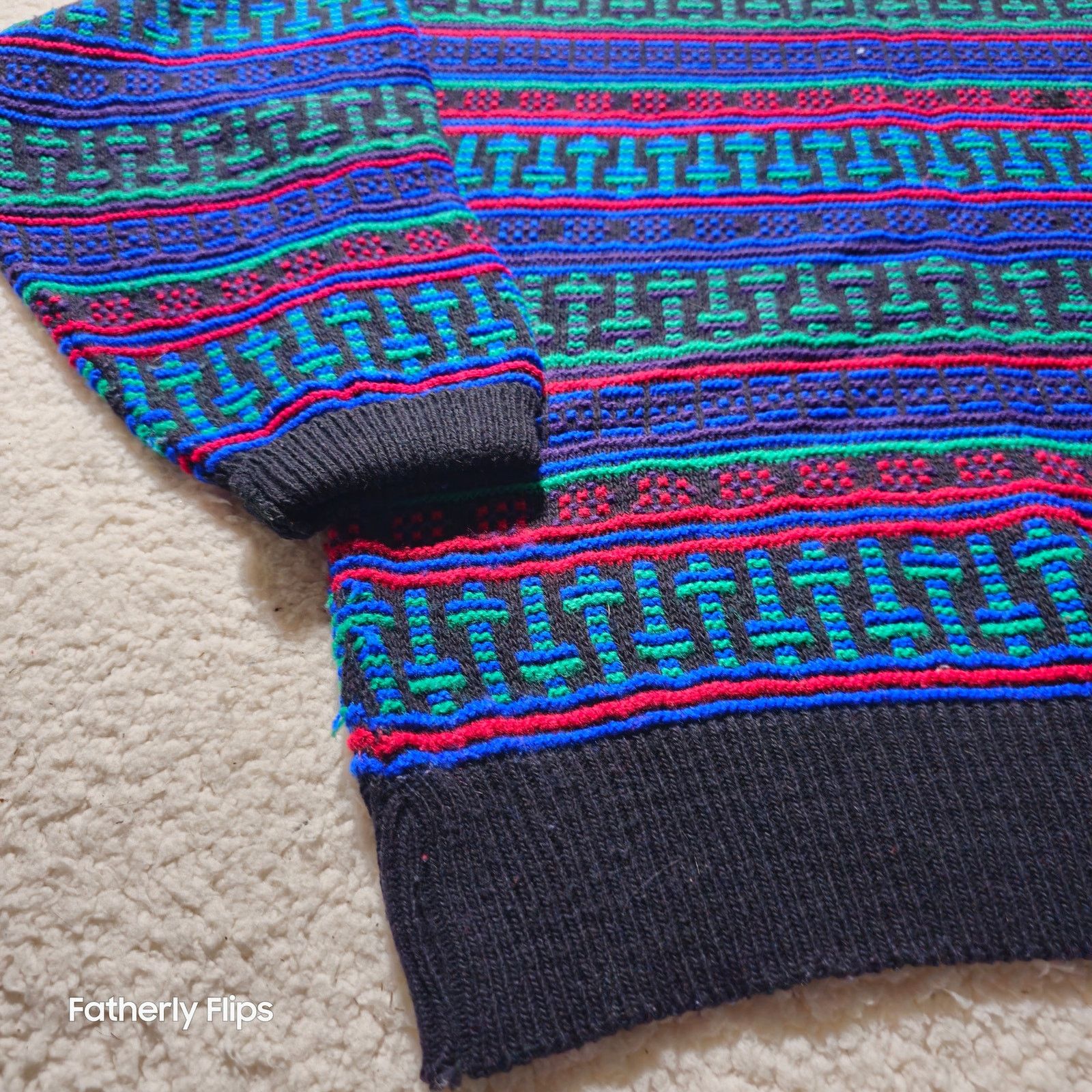 Robert Bruce Vintage Robert Bruce Geometric Knit Sweater Mens M USA Made Size US M / EU 48-50 / 2 - 13 Thumbnail