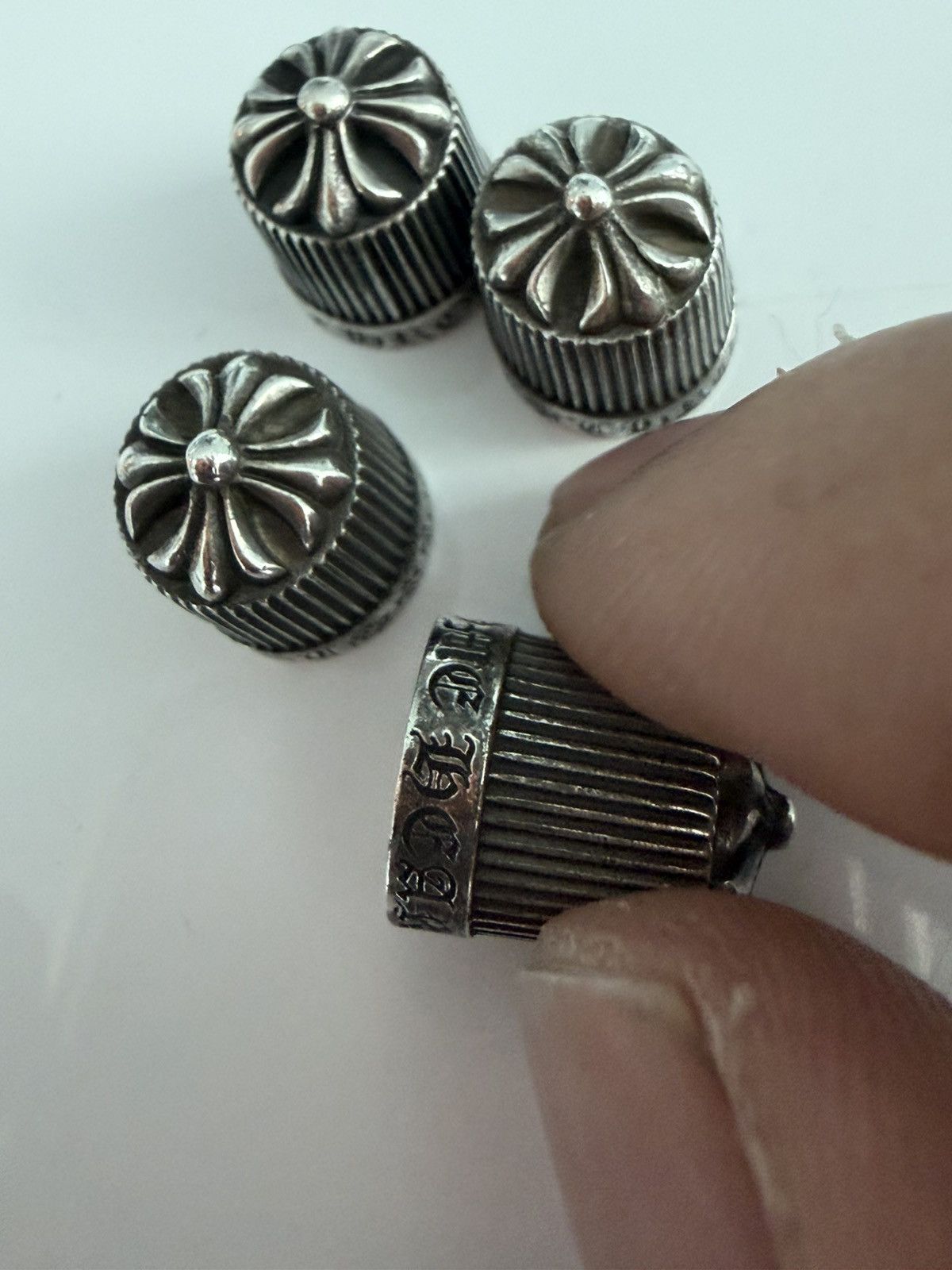 Chrome Hearts Chrome Heart Tire Caps set of 4 Size ONE SIZE - 7 Thumbnail