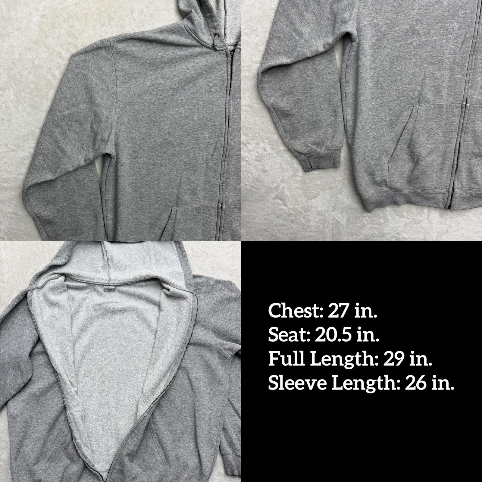 Carhartt VINTAGE Carhartt Jacket Hoodie Mens XL Gray Full Zip Fleece Relaxed Fit Workwear Size US XL / EU 56 / 4 - 8 Thumbnail