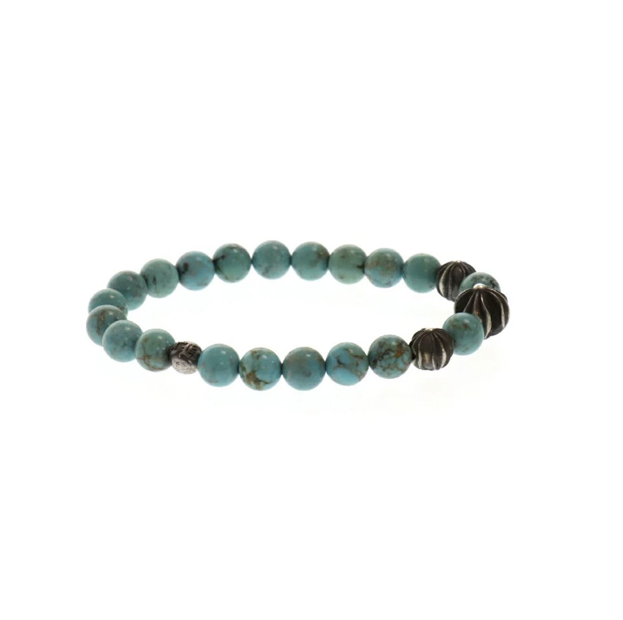 Chrome Hearts CHROME HEARTS 8MM TURQUOISE BEADS BRACELET Size ONE SIZE - 2 Thumbnail