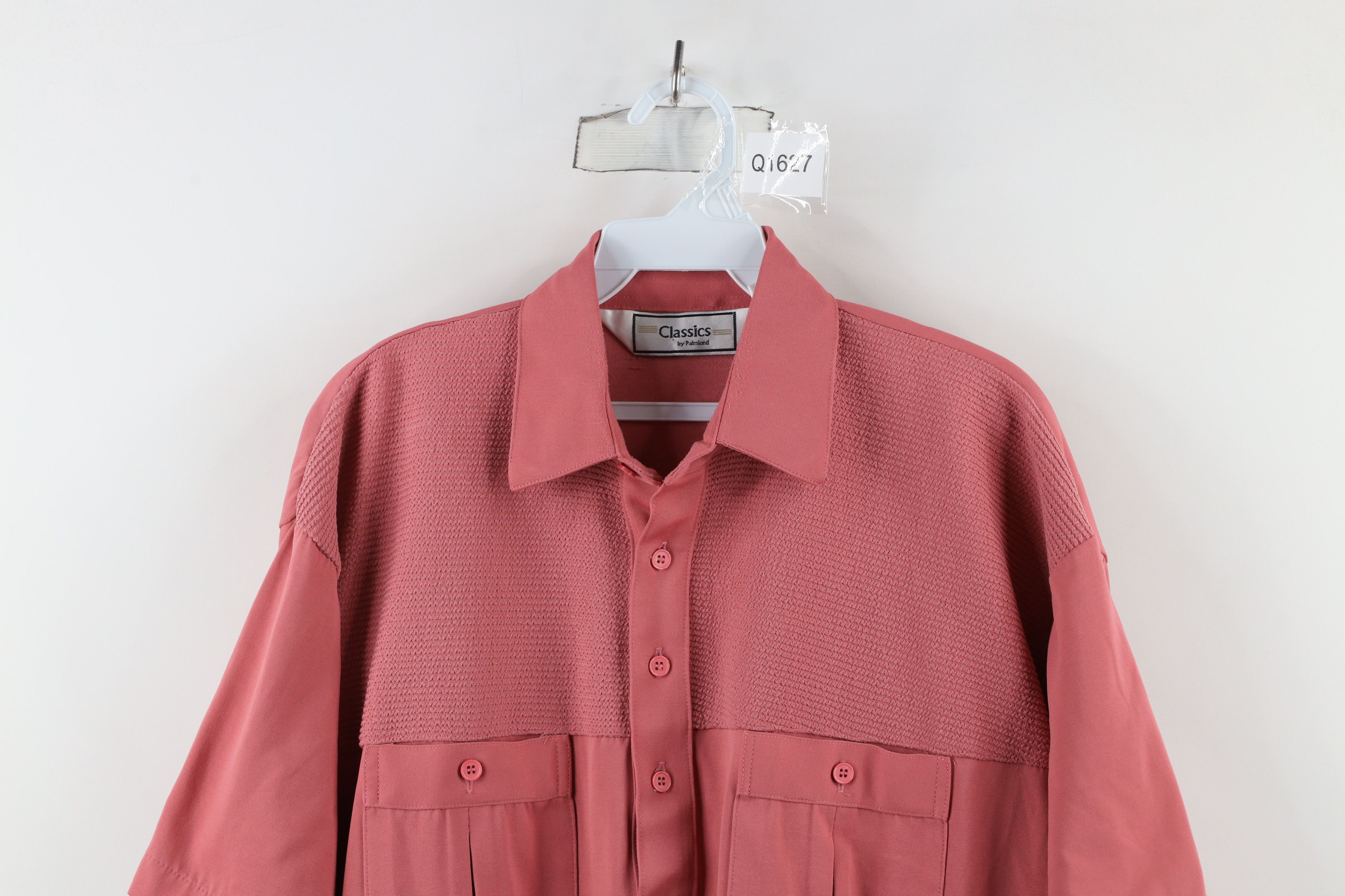 Vintage Vintage 90s Streetwear Knit Collared Pullover Polo Pink Size US M / EU 48-50 / 2 - 2 Thumbnail