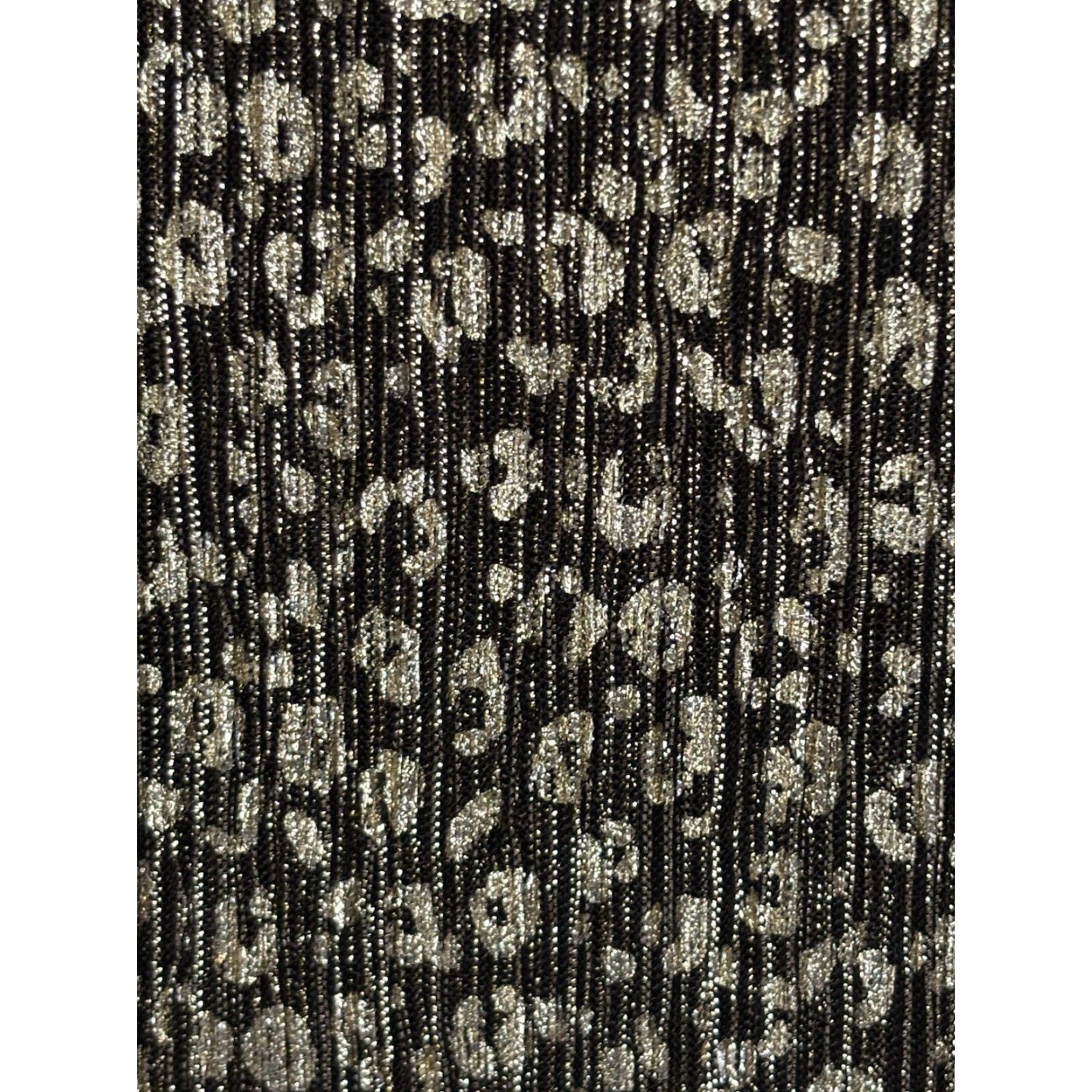 Vintage Maeve Anina Midi Skirt Sz 8 Black Gold Shimmer Stretch Pull On Women Pencil Straight Midi Skirt Size 30" / US 8 / IT 44 - 5 Thumbnail