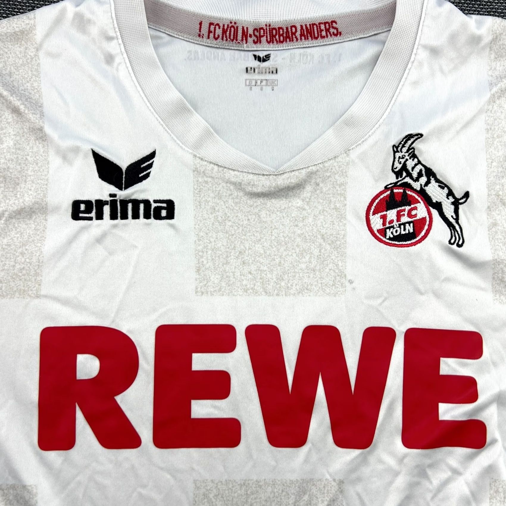 Erima ERIMA FC Kolm 2016 2017 Home Mens Football Jersey Shirt Camiseta Small XL White Short Sleeve Pullover Moisture Wicking Quick Dry Size US XL / EU 56 / 4 - 7 Thumbnail