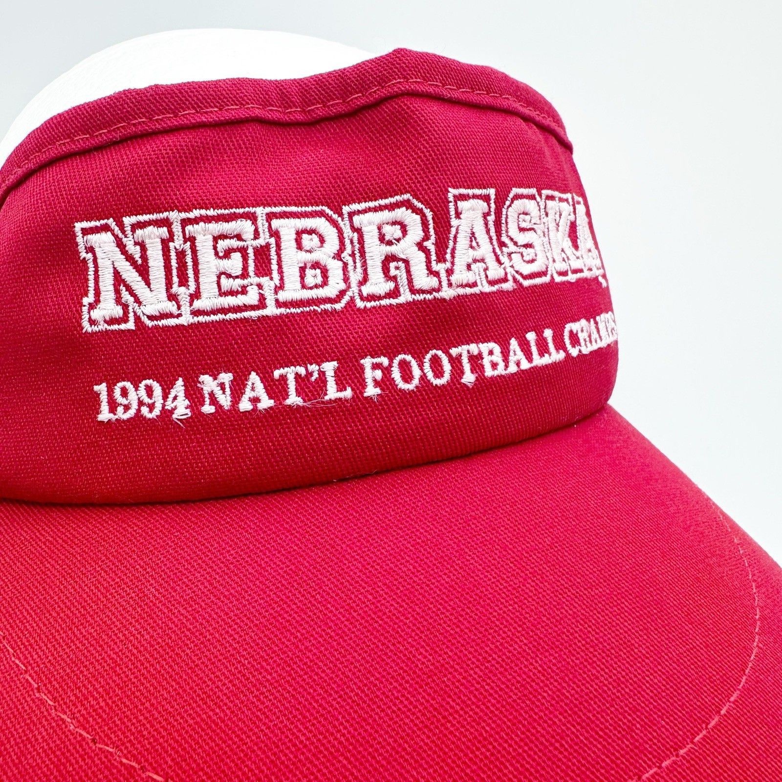 Other VTG Nebraska Huskers '94 Nat'l Football Champs Strap Visor Size ONE SIZE - 3 Thumbnail