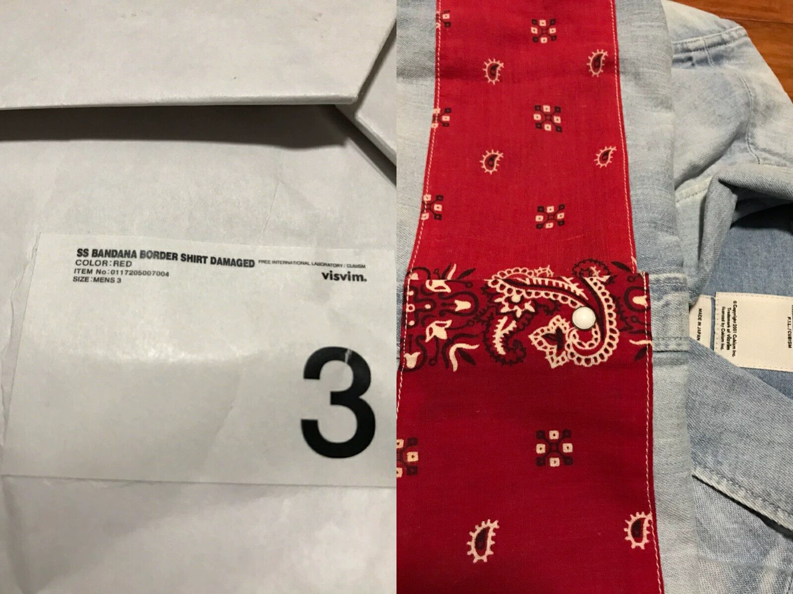 Visvim Visvim red cashew flower shirt Size US L / EU 52-54 / 3 - 1 Thumbnail