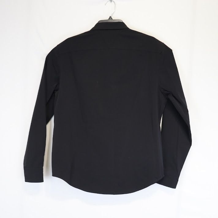 Bottega Veneta o1rshd1 Washed Stretch Nylon Shirt in Black Size US S / EU 44-46 / 1 - 8 Thumbnail