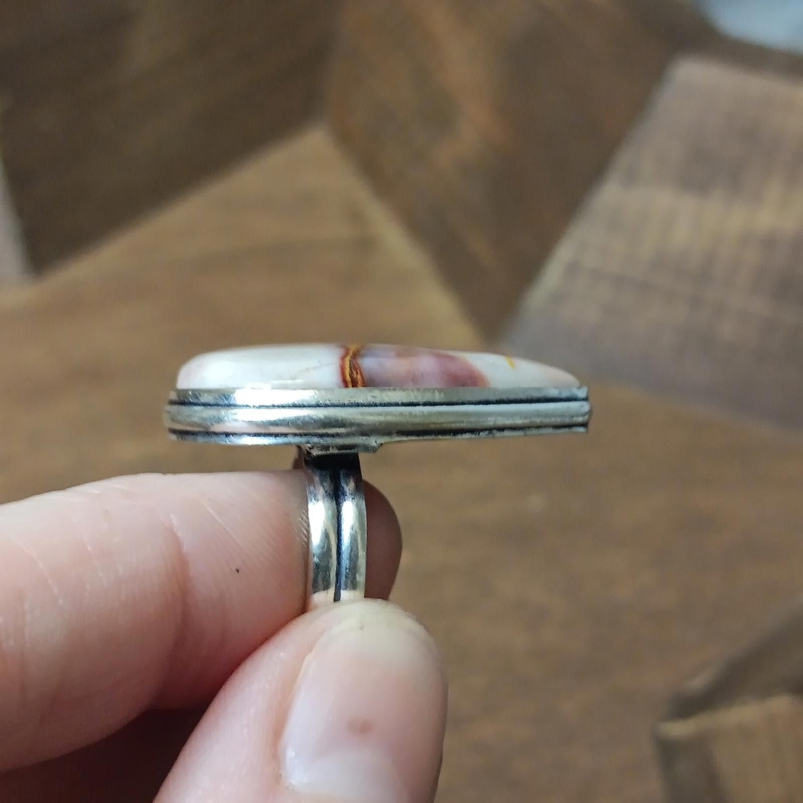 Designer Elegant Teardrop Mookaite Ring Size ONE SIZE - 4 Thumbnail