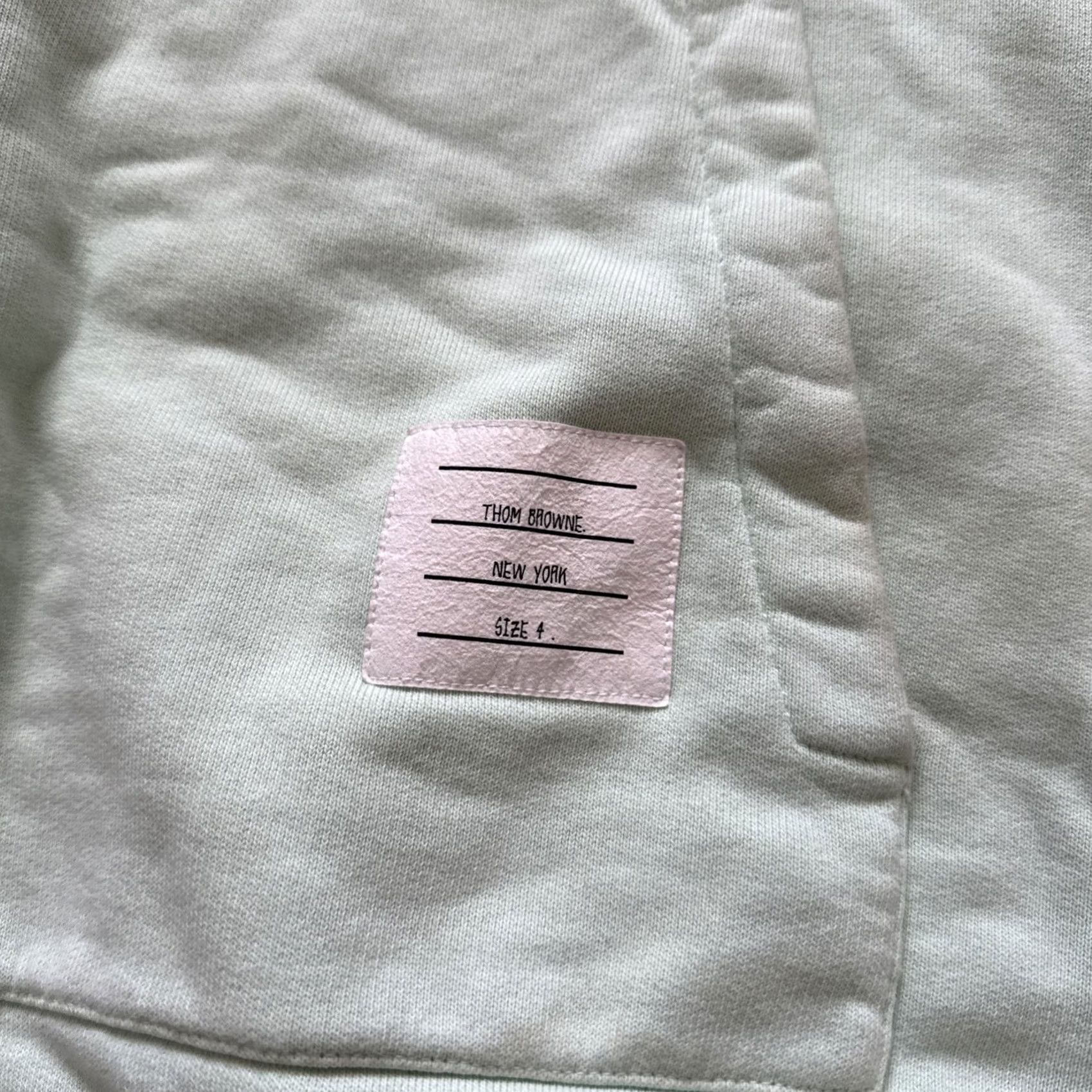Thom Browne THOM BROWNE Garment-Dyed Loopback Cotton-Jersey Hoodie Green Size 4 Men's Pullover Regular Color Green Size US S / EU 44-46 / 1 - 3 Thumbnail