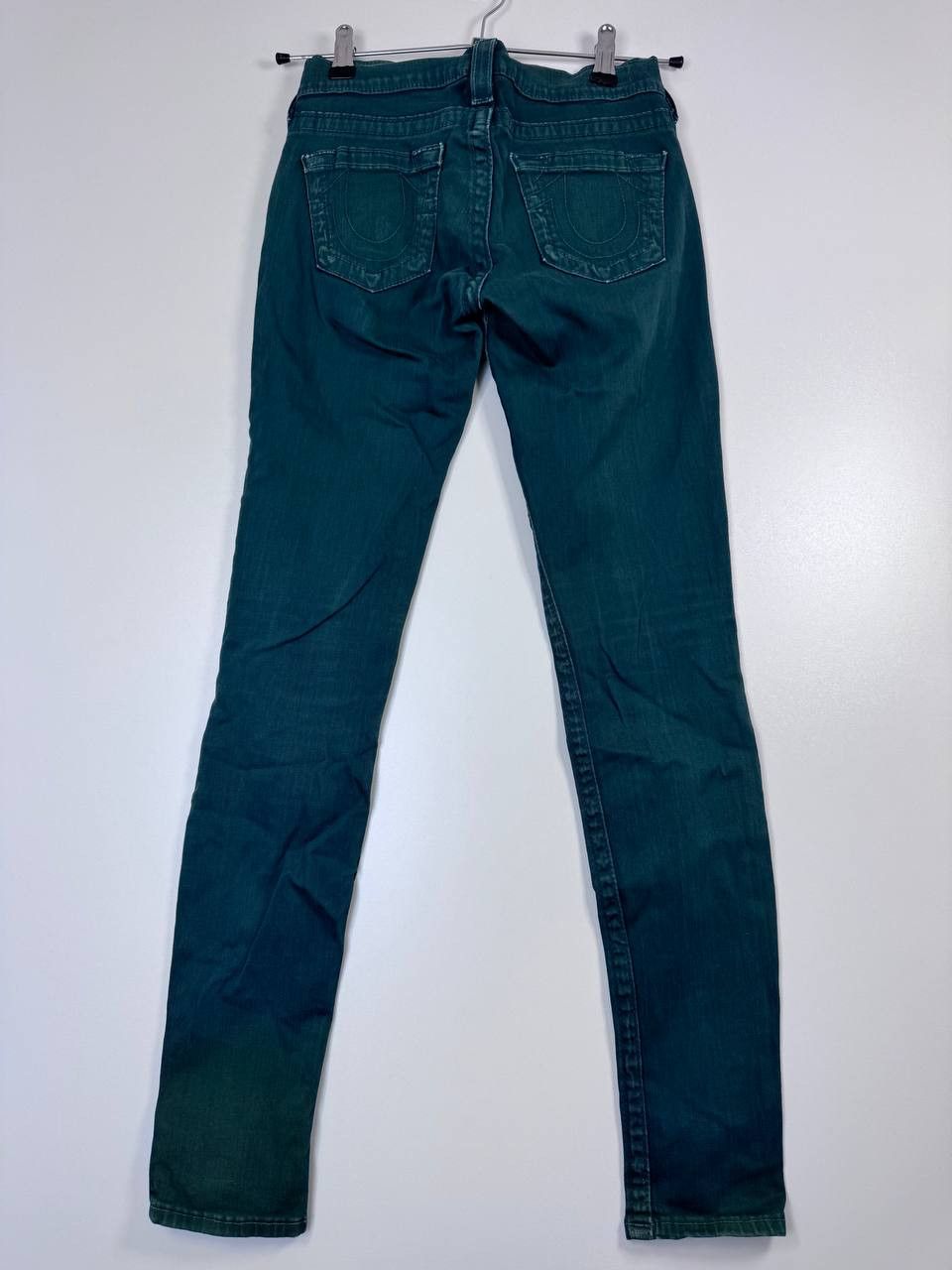 True Religion True Religion Womens Skinny Jeans Green Stretch USA Made 24 Size 24" / US 00 / IT 34 - 9 Thumbnail