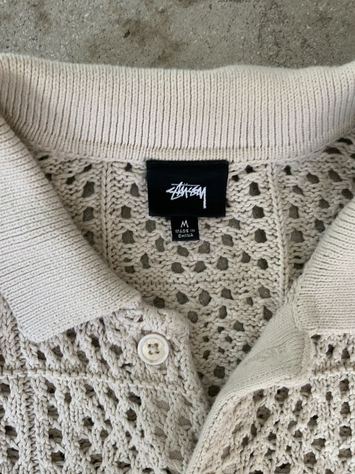 Stussy STUSSY BOXY CROTCHET BUTTON SHIRT Size US M / EU 48-50 / 2 - 2 Thumbnail