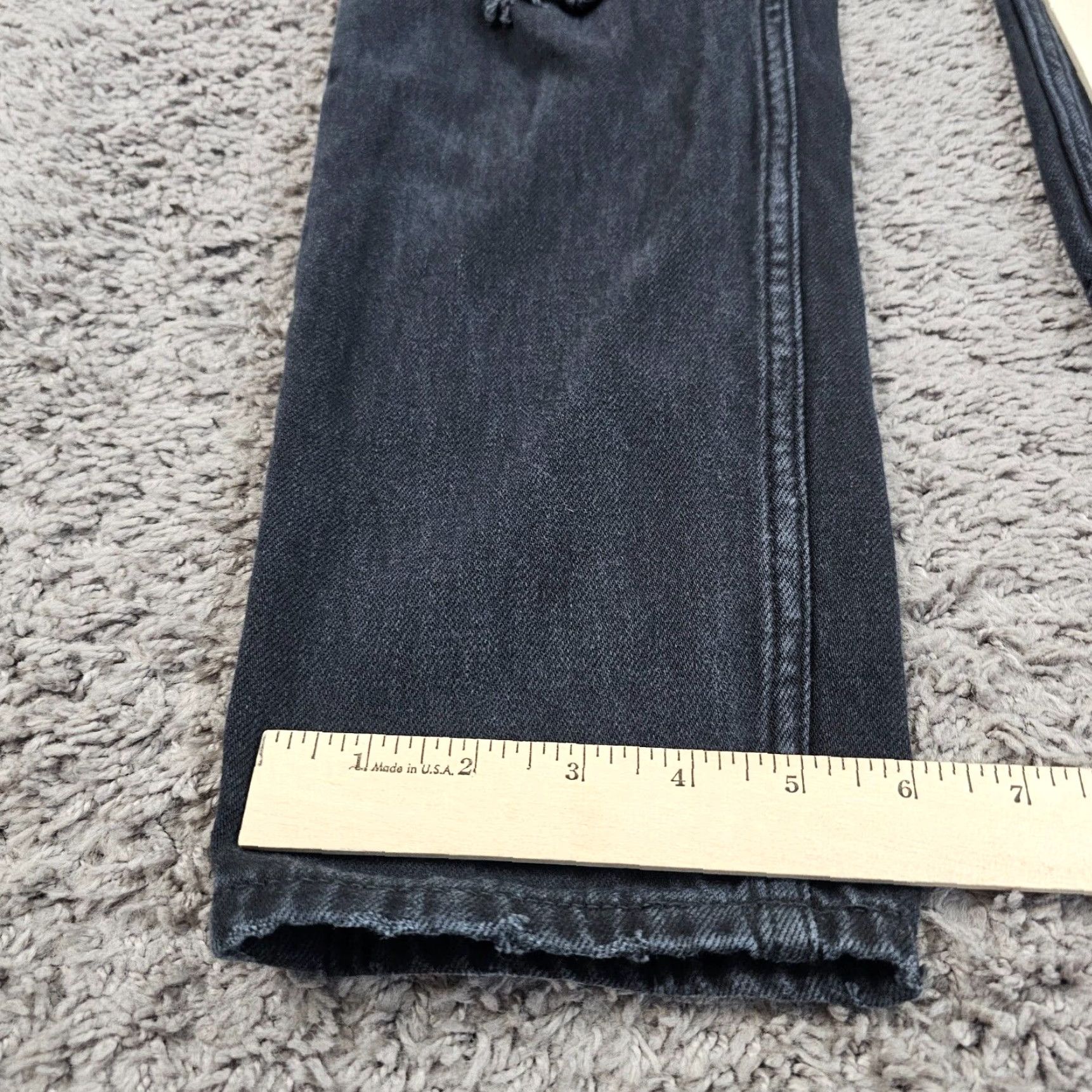 Vintage Aéropostale Mom Jeans Women 4 Black High Rise Distressed 27x26 Relaxed Fit Denim Size 27" / US 4 / IT 40 - 7 Thumbnail