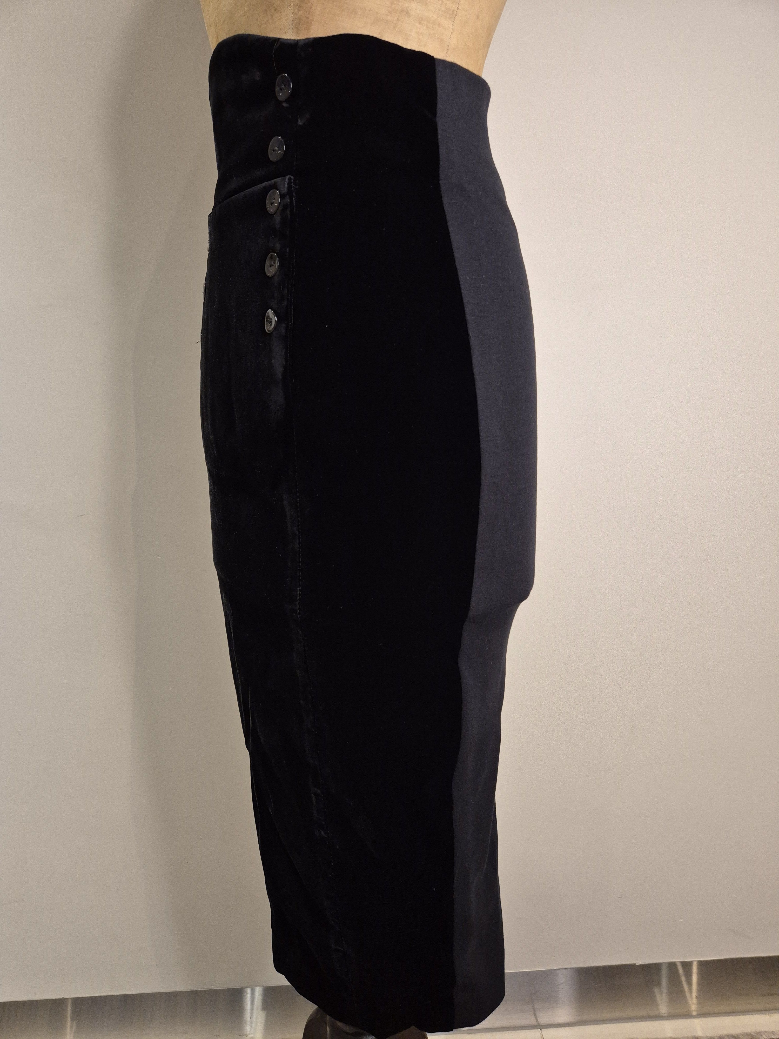 Other L'Wren Scott black velvet skirt Size 27" / US 4 / IT 40 - 3 Thumbnail