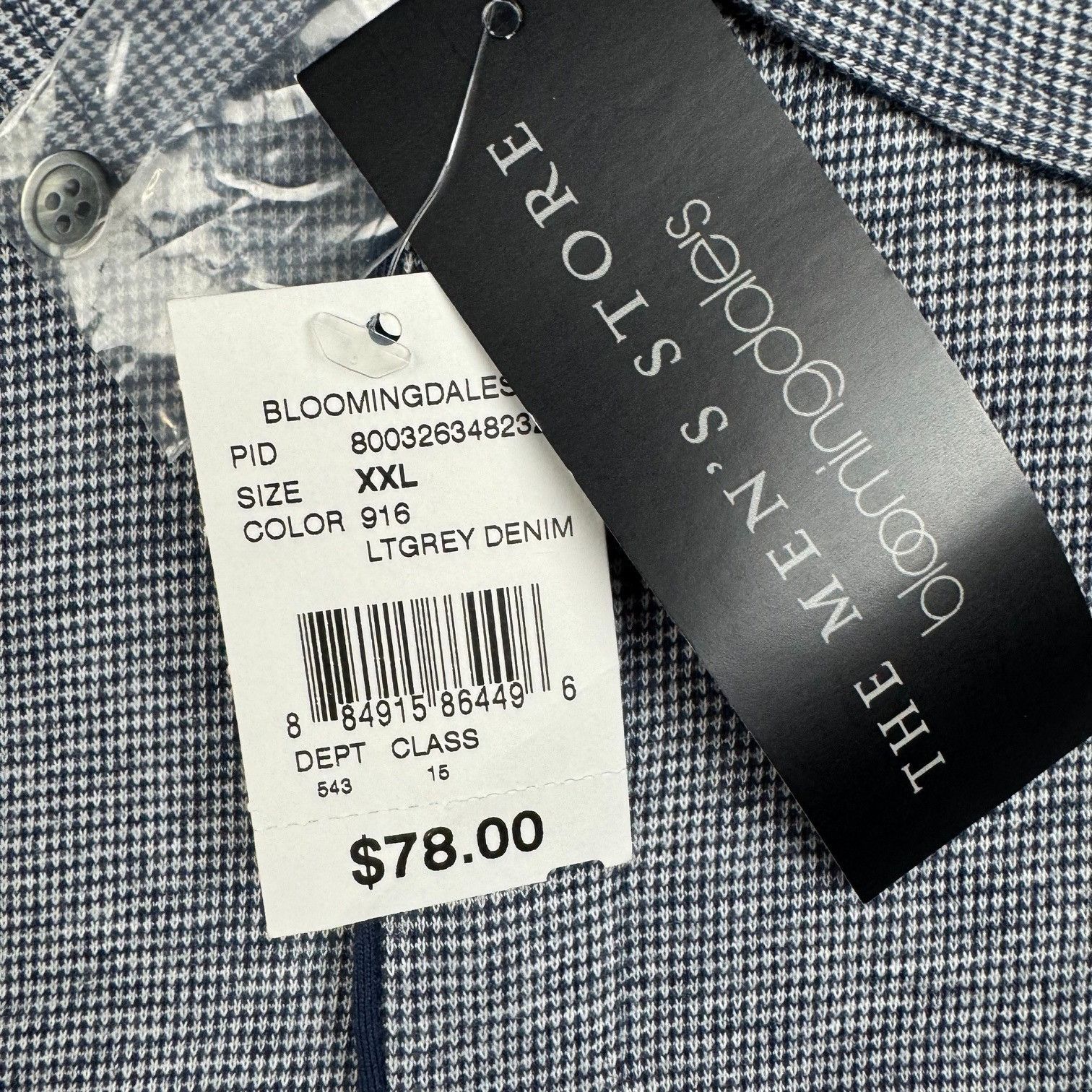 Bloomingdale's NEW Bloomingdales Men's Store Cotton Blend S/S Polo Shirt Gr Size US XXL / EU 58 / 5 - 4 Thumbnail