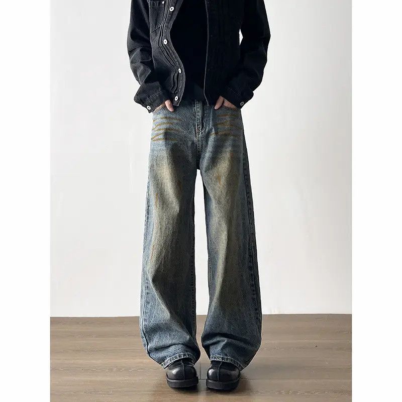 Japanese Brand × Jean Retro loose wide leg casual jeans Size US 32 / EU 48 - 4 Thumbnail