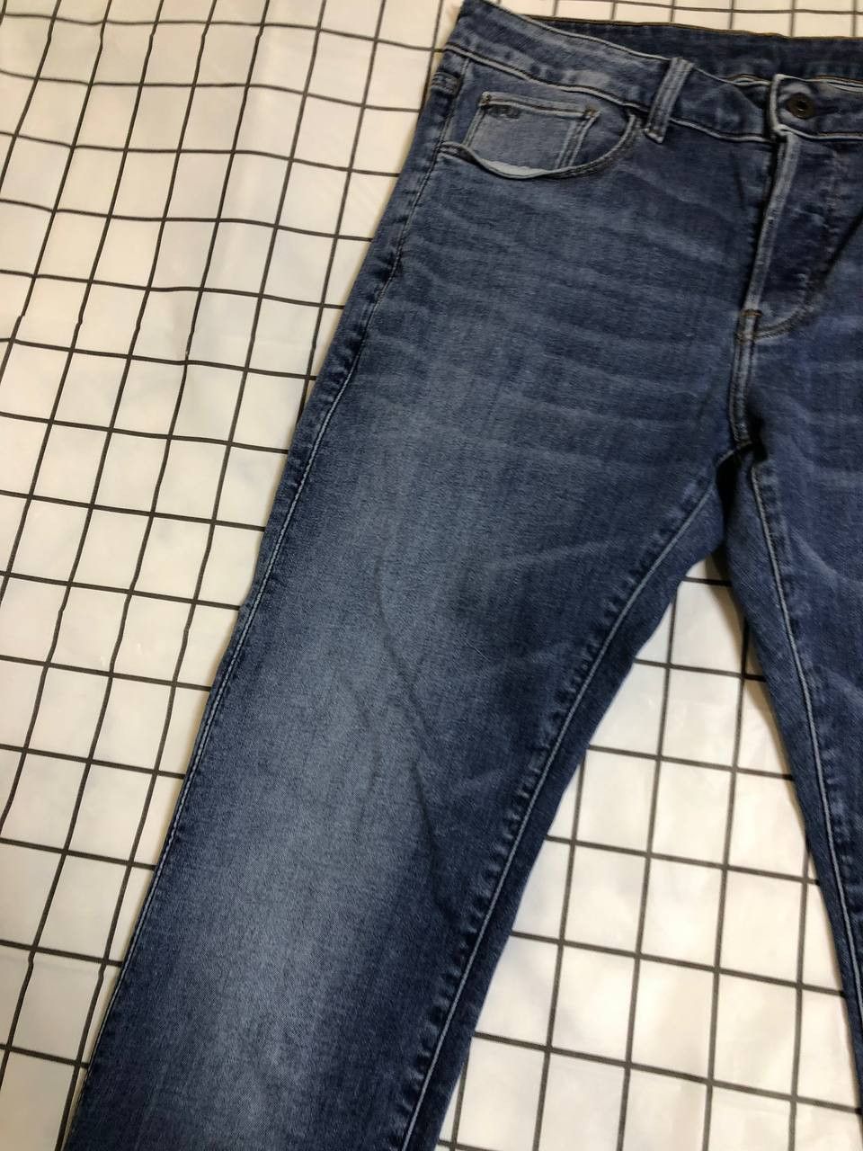 G-Star G-Star RAW Deconstructed Slim Straight Jeans Blue Size US 32 / EU 48 - 5 Thumbnail