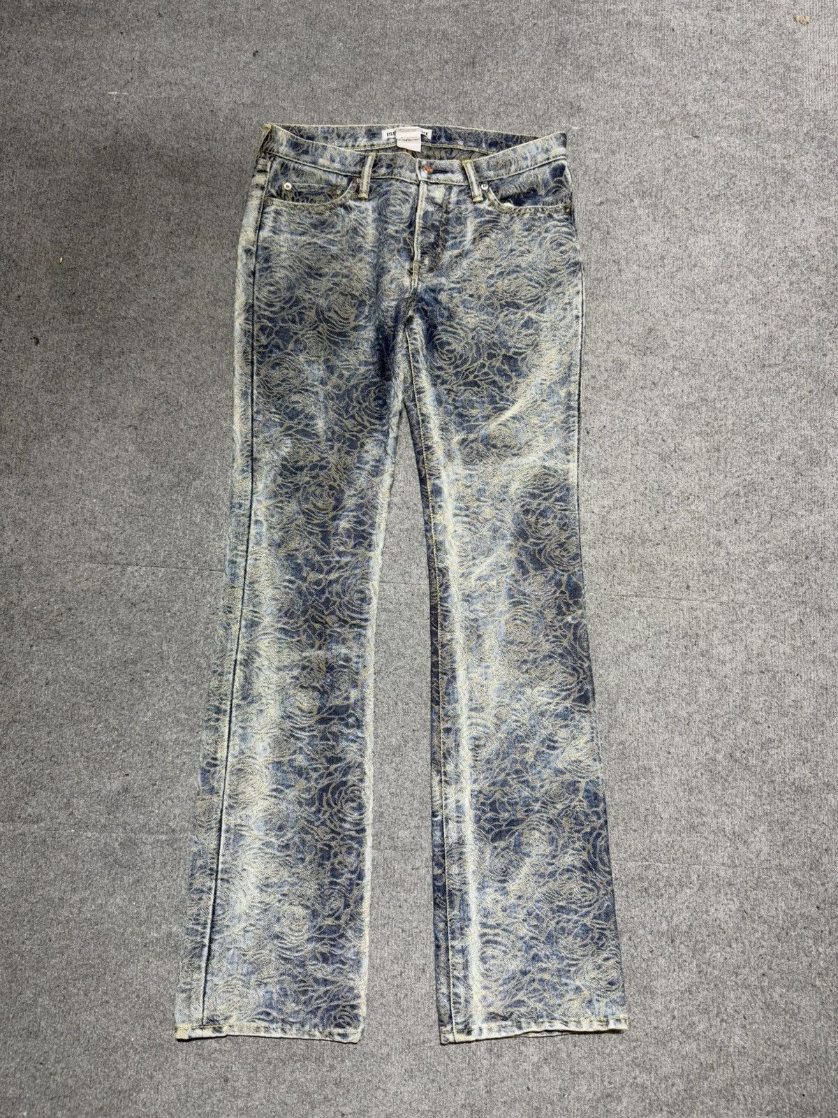 Issey Miyake Issey Miyake Rose Weave Denim Pants Size 30" / US 8 / IT 44 - 1 Thumbnail