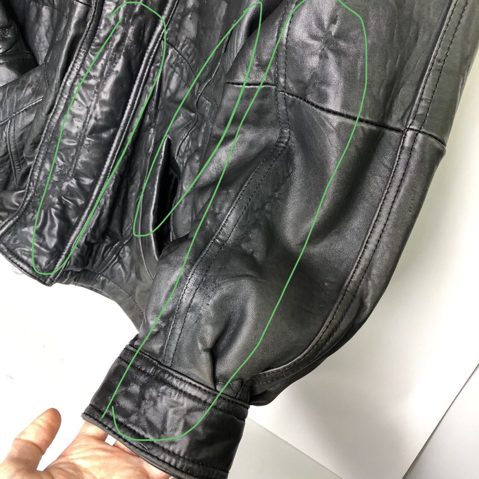 Andrew Marc Andrew Marc Black Soft Leather Jacket Sz L Elbow Patches Size US L / EU 52-54 / 3 - 2 Thumbnail