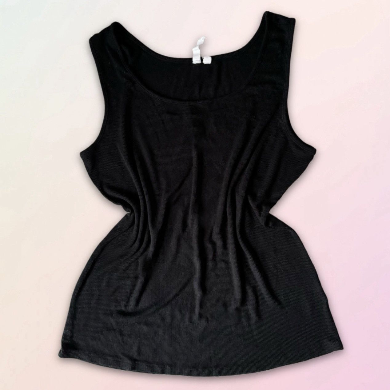 Nordstrom Cable & Gauge, Basic Black, Sleeveless Knit Blouse Size L / US 10 / IT 46 - 2 Thumbnail