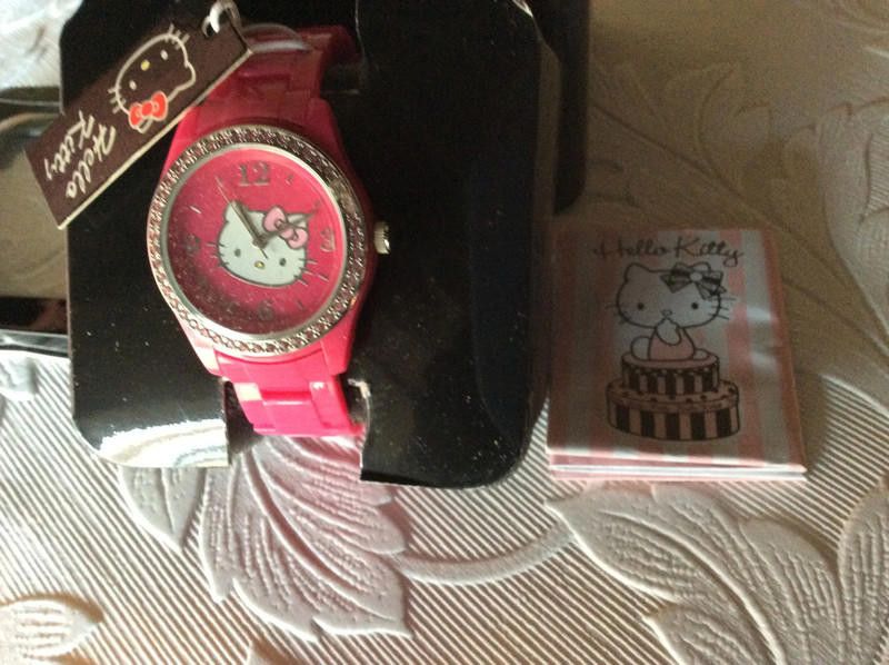 Designer Hello Kitty Kids Grand Prix Kitty pink plastic strap Watch Size ONE SIZE - 6 Thumbnail