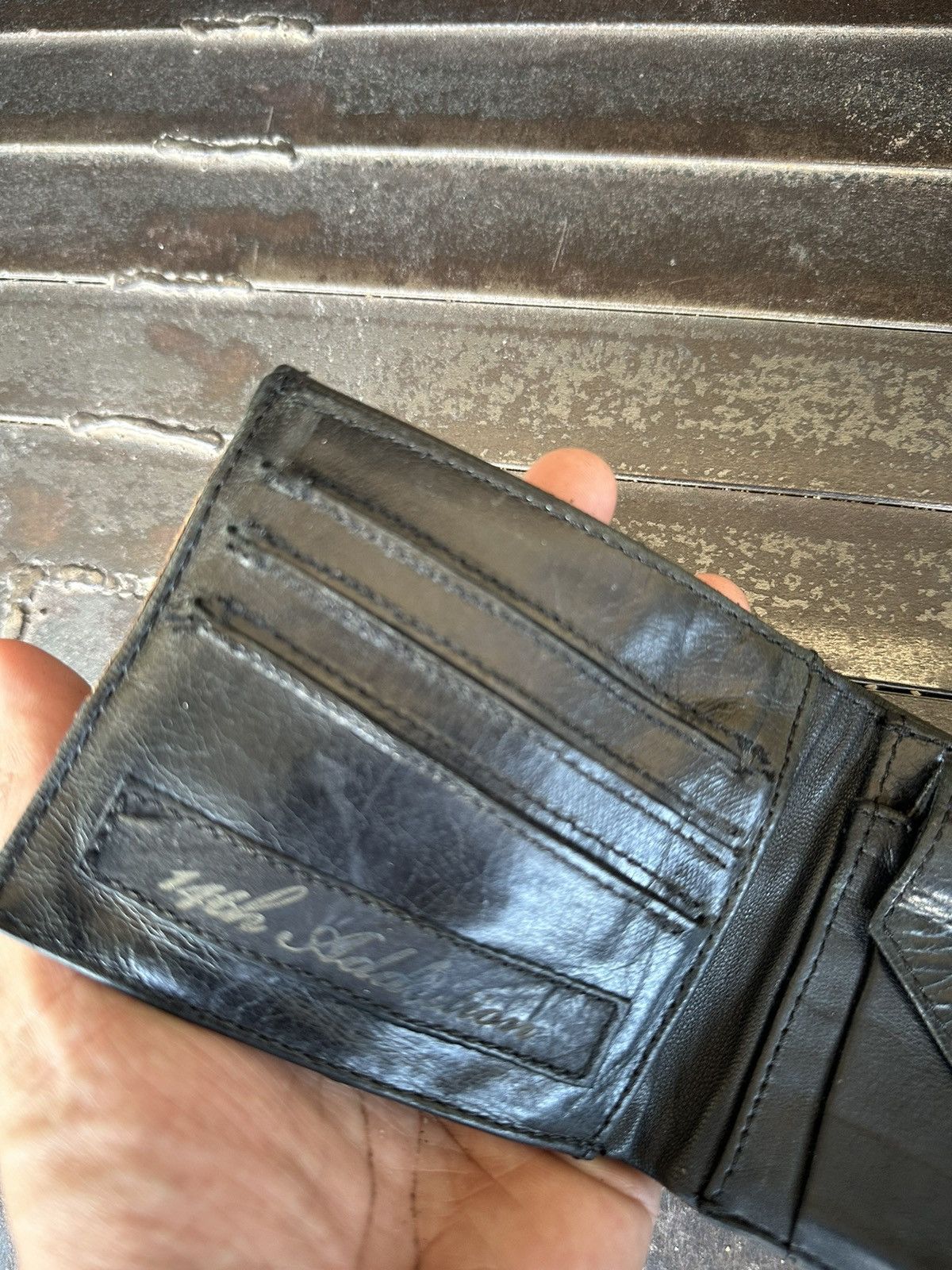 14th Addiction 14th addiction leather wallet punk design Size ONE SIZE - 13 Thumbnail