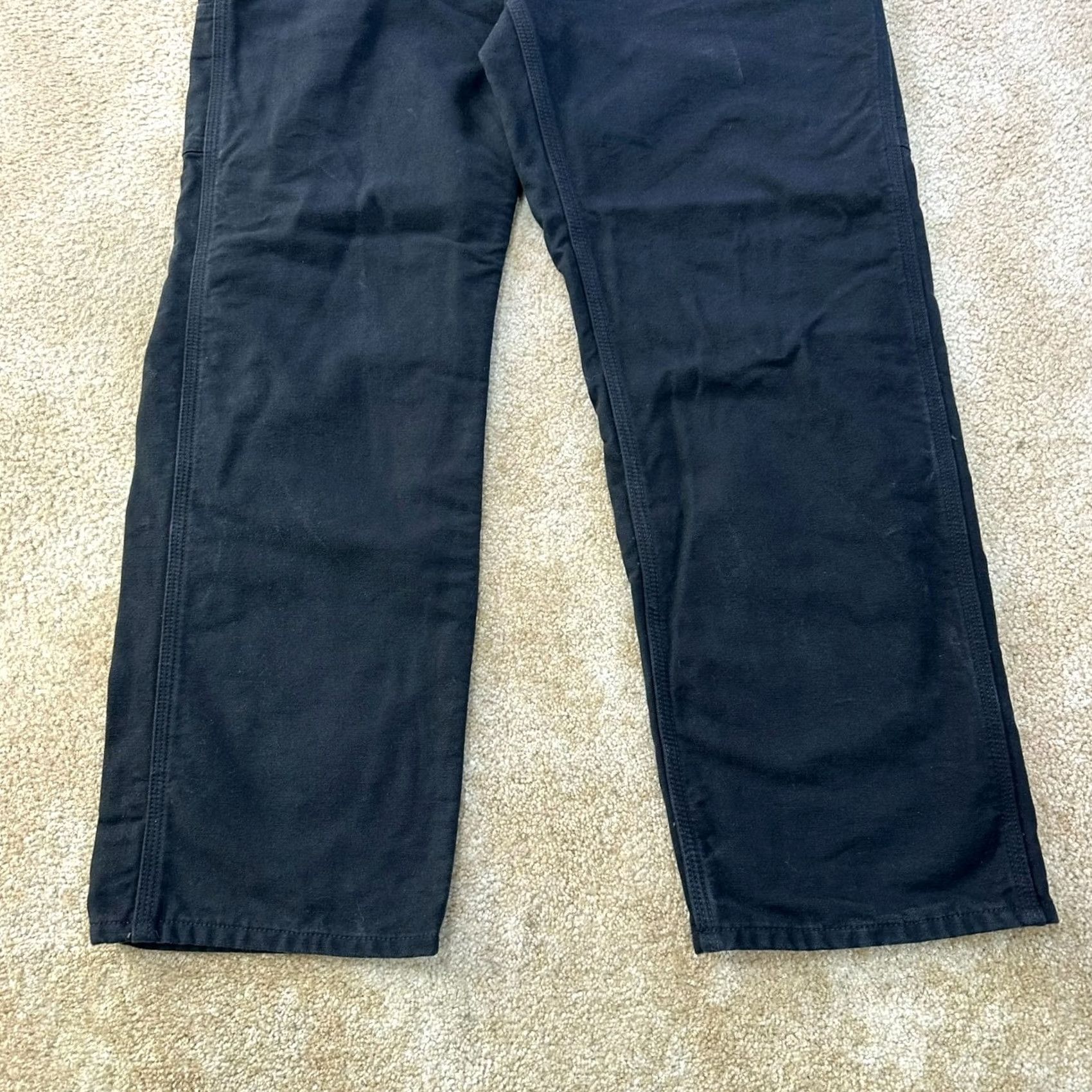 Carhartt Carhartt Pants Carpenter Lined Black 36x32 Canvas 5-Pocket WORKWEAR Mens B111 BLK Size US 36 / EU 52 - 2 Thumbnail