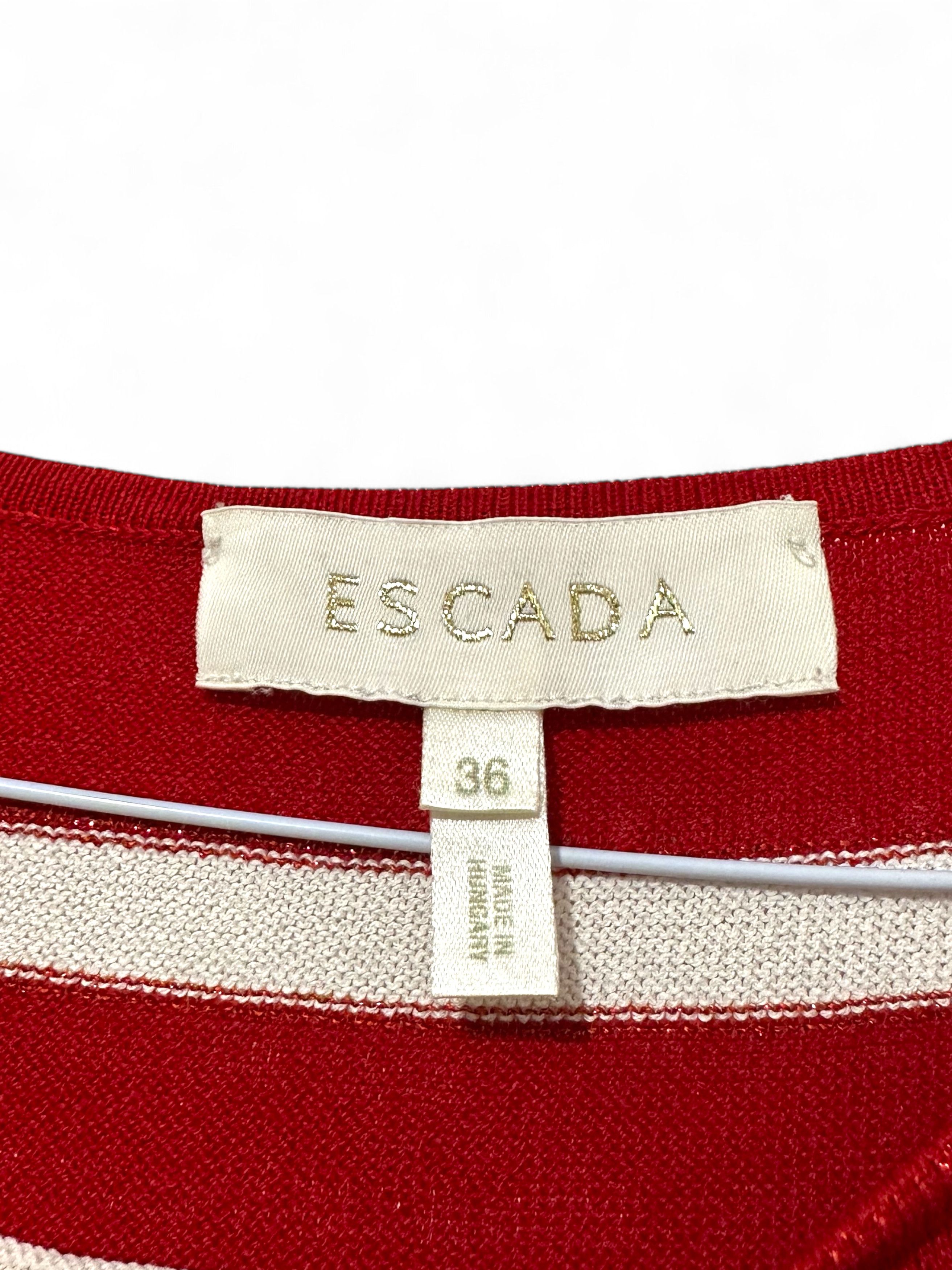 Escada Escada Striped Knitted Sweater 36/S Size S / US 4 / IT 40 - 4 Thumbnail